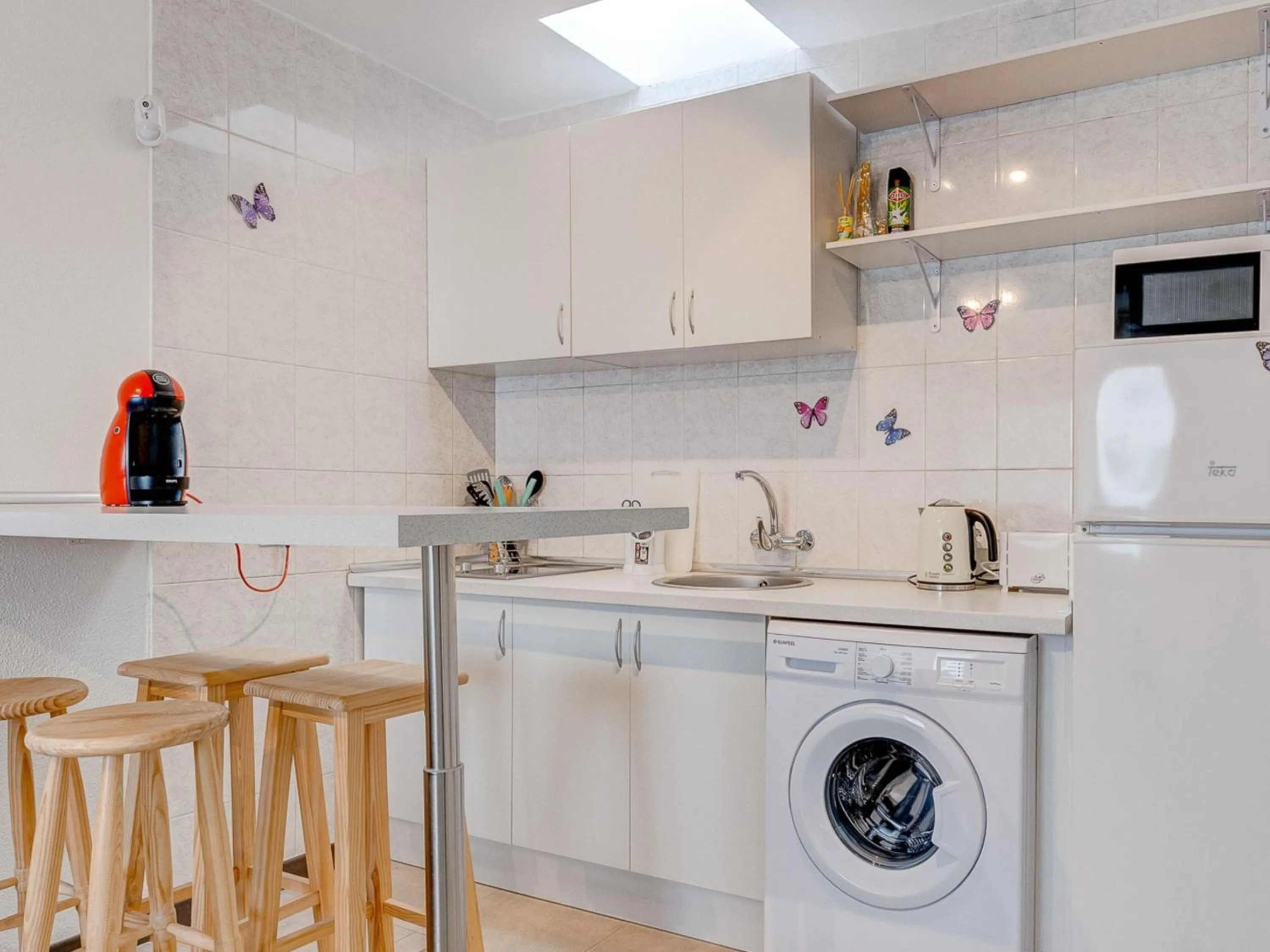Kitchen or kitchenette in Cozy apartment in Costa del Silencio