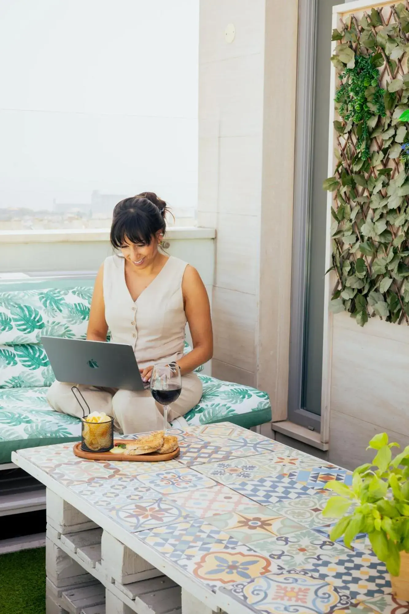 Balcony/Terrace, Bed in Hotel DAH - Dom Afonso Henriques Balcony/Terrace, Bed in Hotel DAH - Dom Afonso Henriques