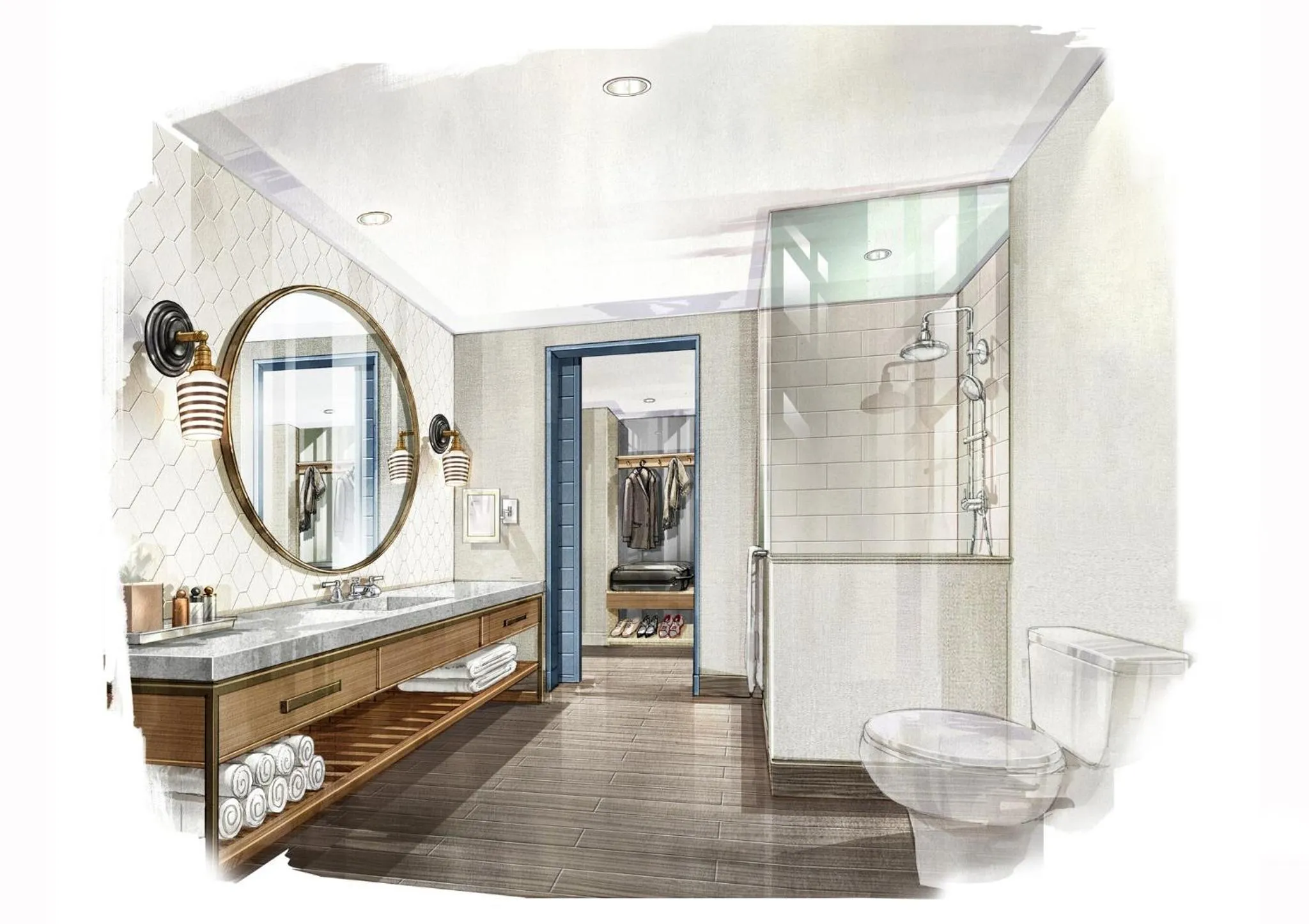 Bathroom in Omni Hotel at the Battery Atlanta