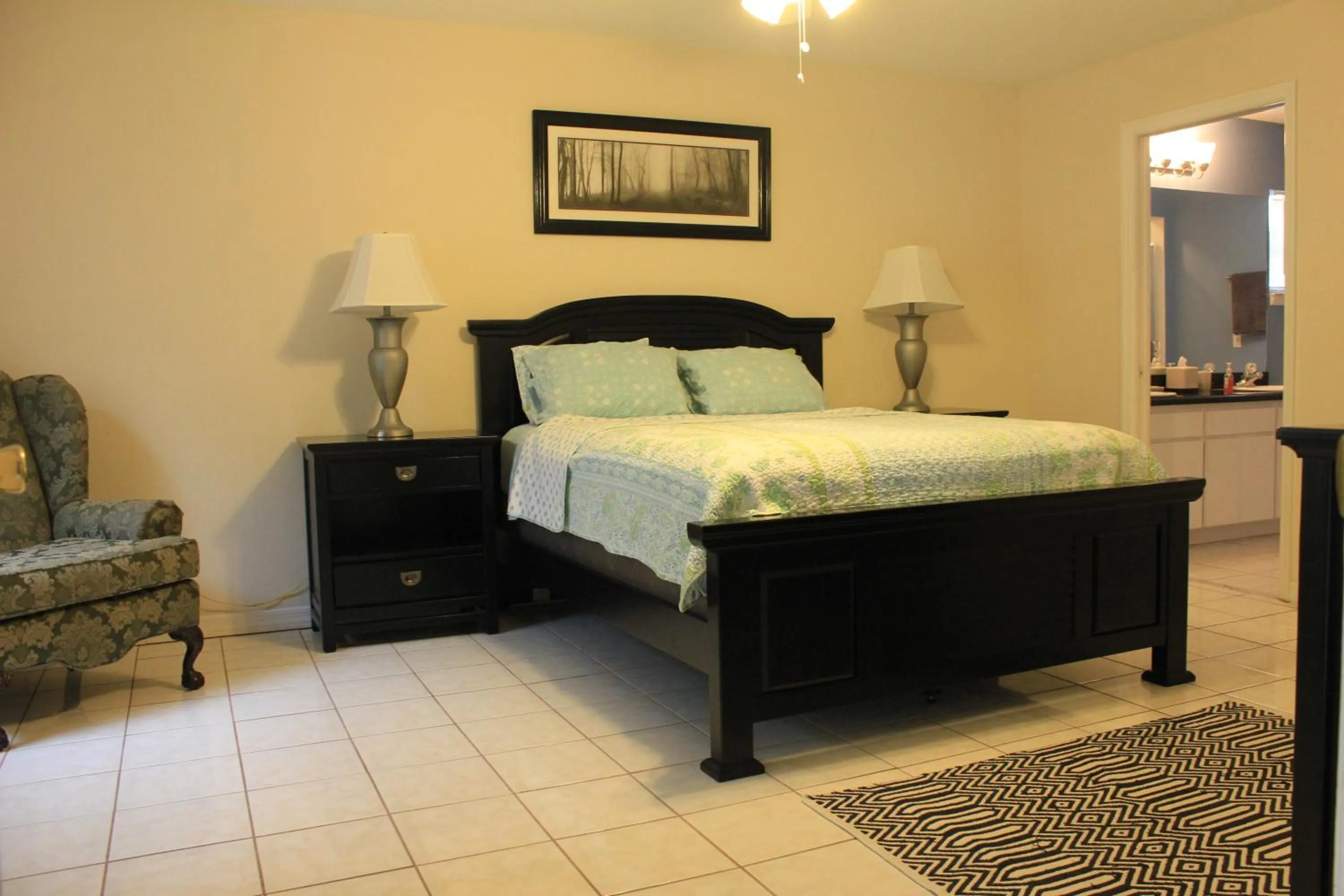 Swimming pool, Bed in Poolhouse