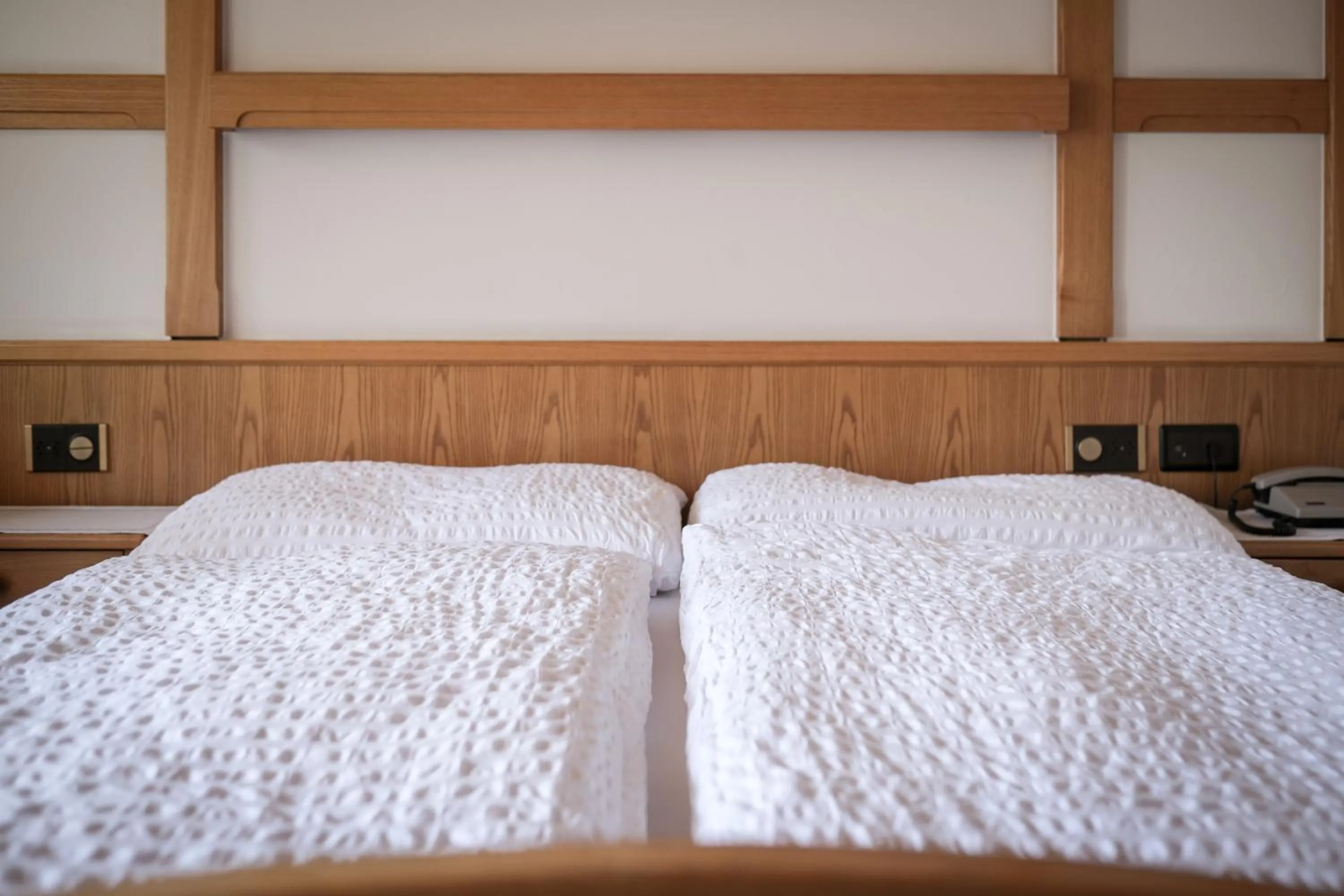 Bed in Hotel Parnass