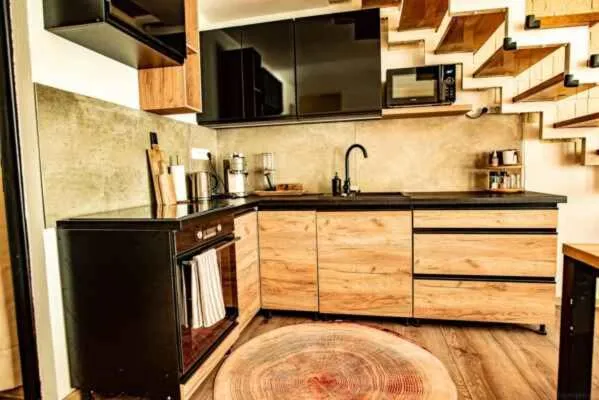 kitchen in Penzion a restaurace Staré Časy