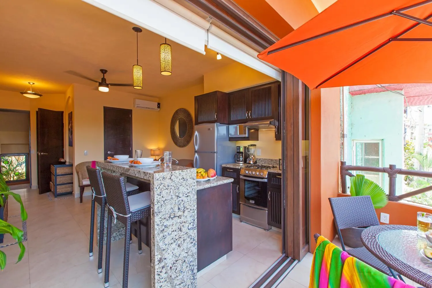 Kitchen or kitchenette in Beach Break Suites Sayulita