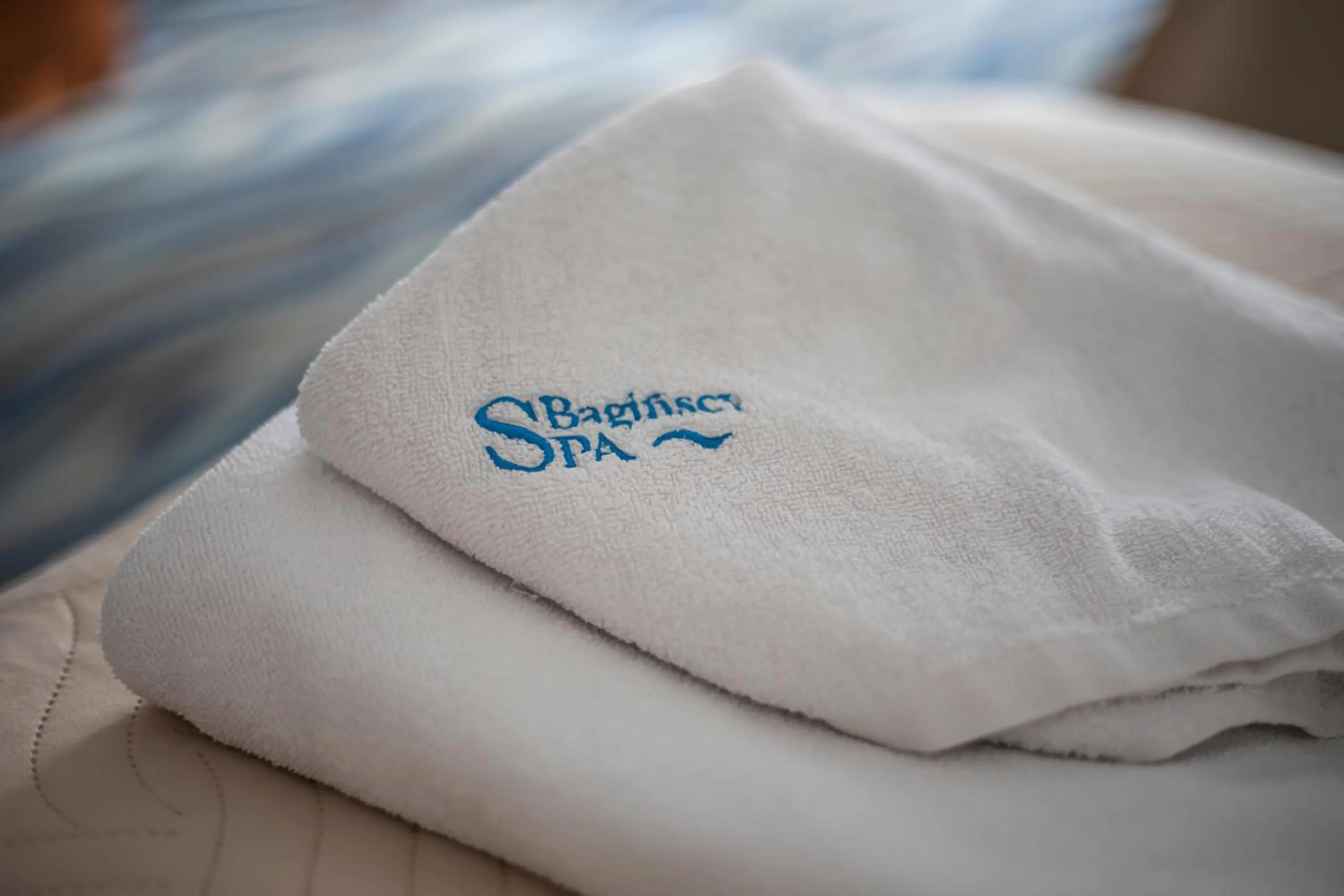 towels, Bed in Bagińscy Spa