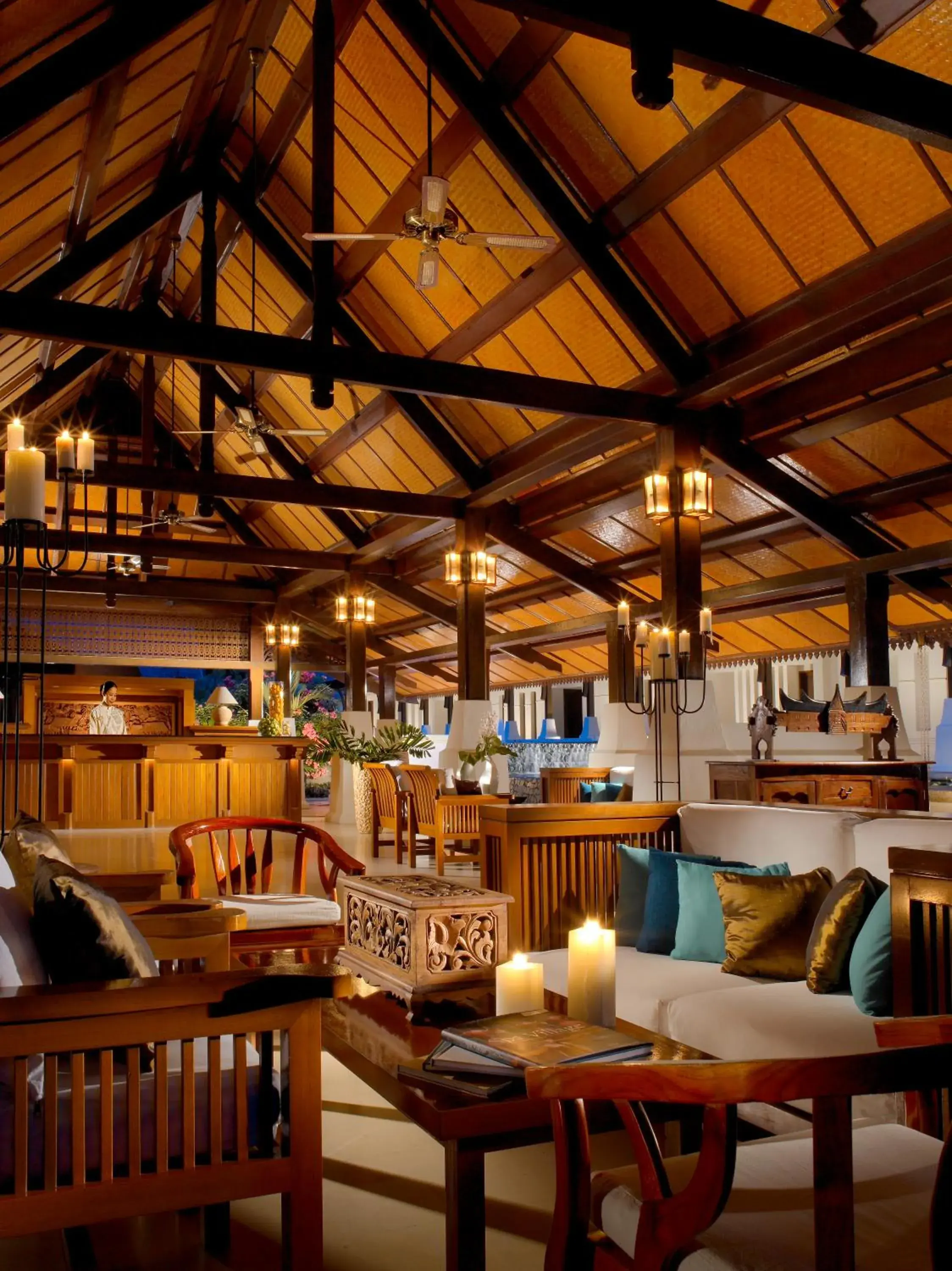 Lobby or reception in Tanjong Jara Resort, Terengganu - a Small Luxury Hotels of the World Lobby or reception in Tanjong Jara Resort, Terengganu - a Small Luxury Hotels of the World