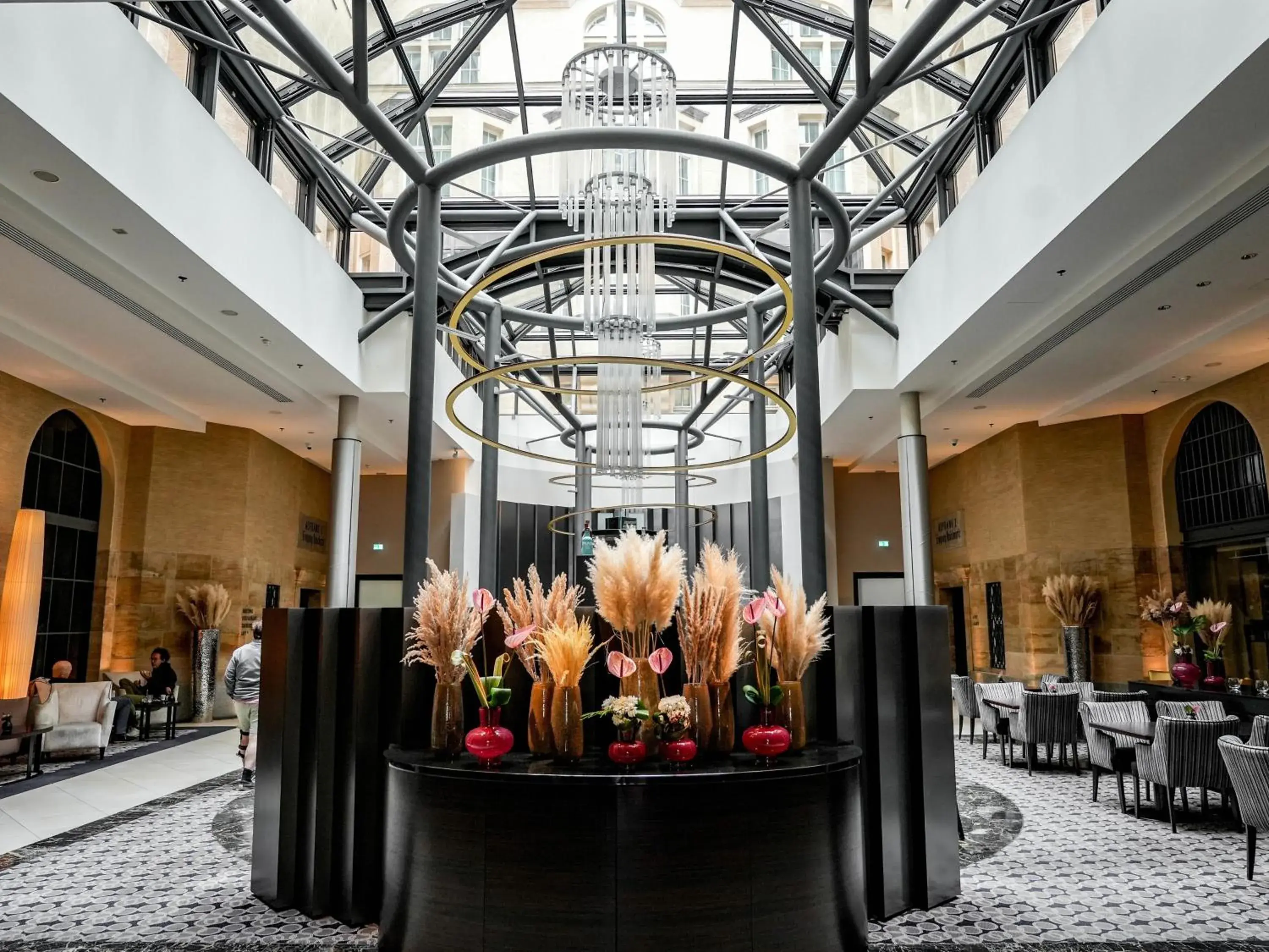 Lobby or reception in Steigenberger Icon Grandhotel Handelshof Leipzig Lobby or reception in Steigenberger Icon Grandhotel Handelshof Leipzig