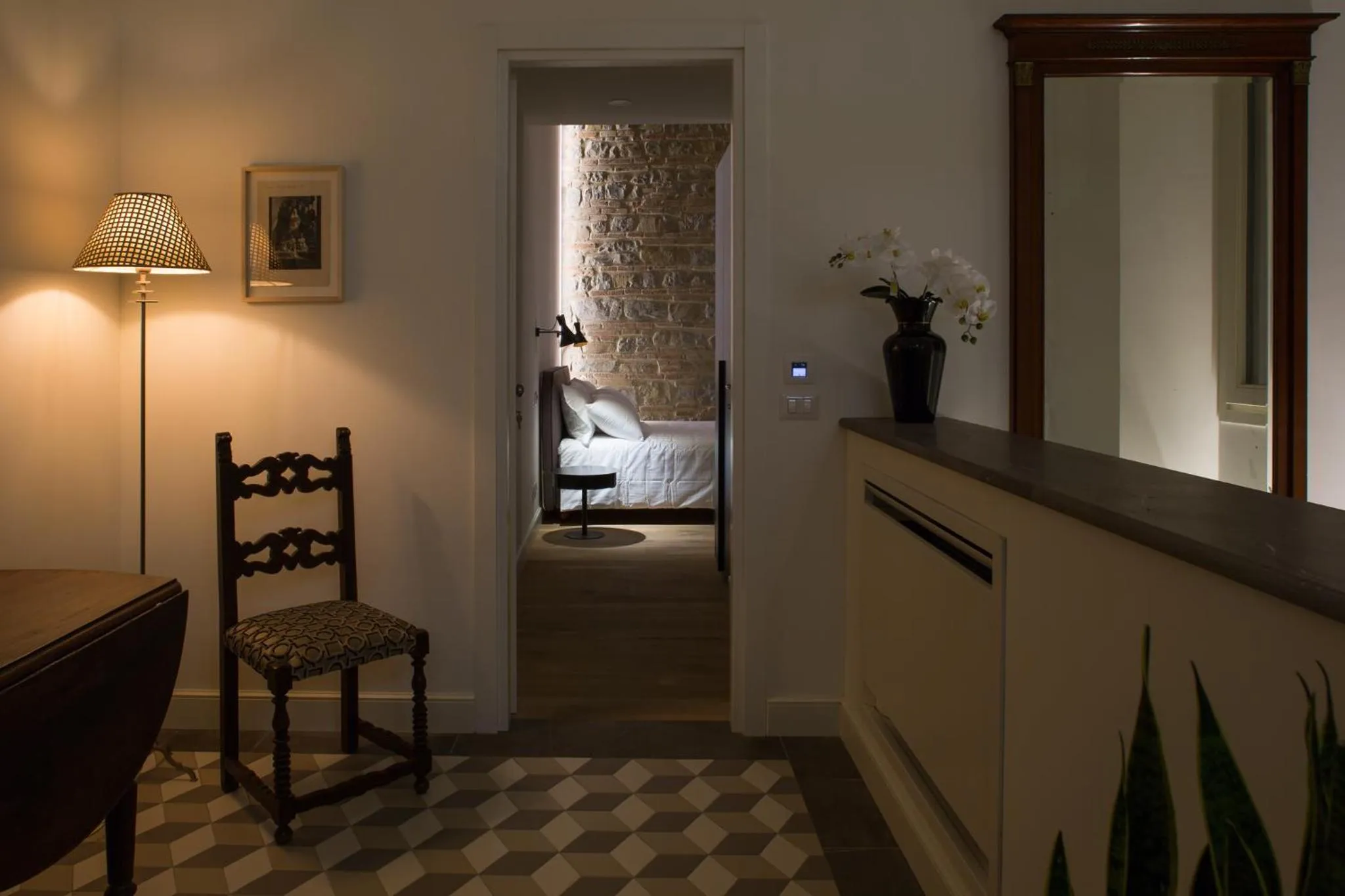 Living room, Bed in Al Foro Annonario