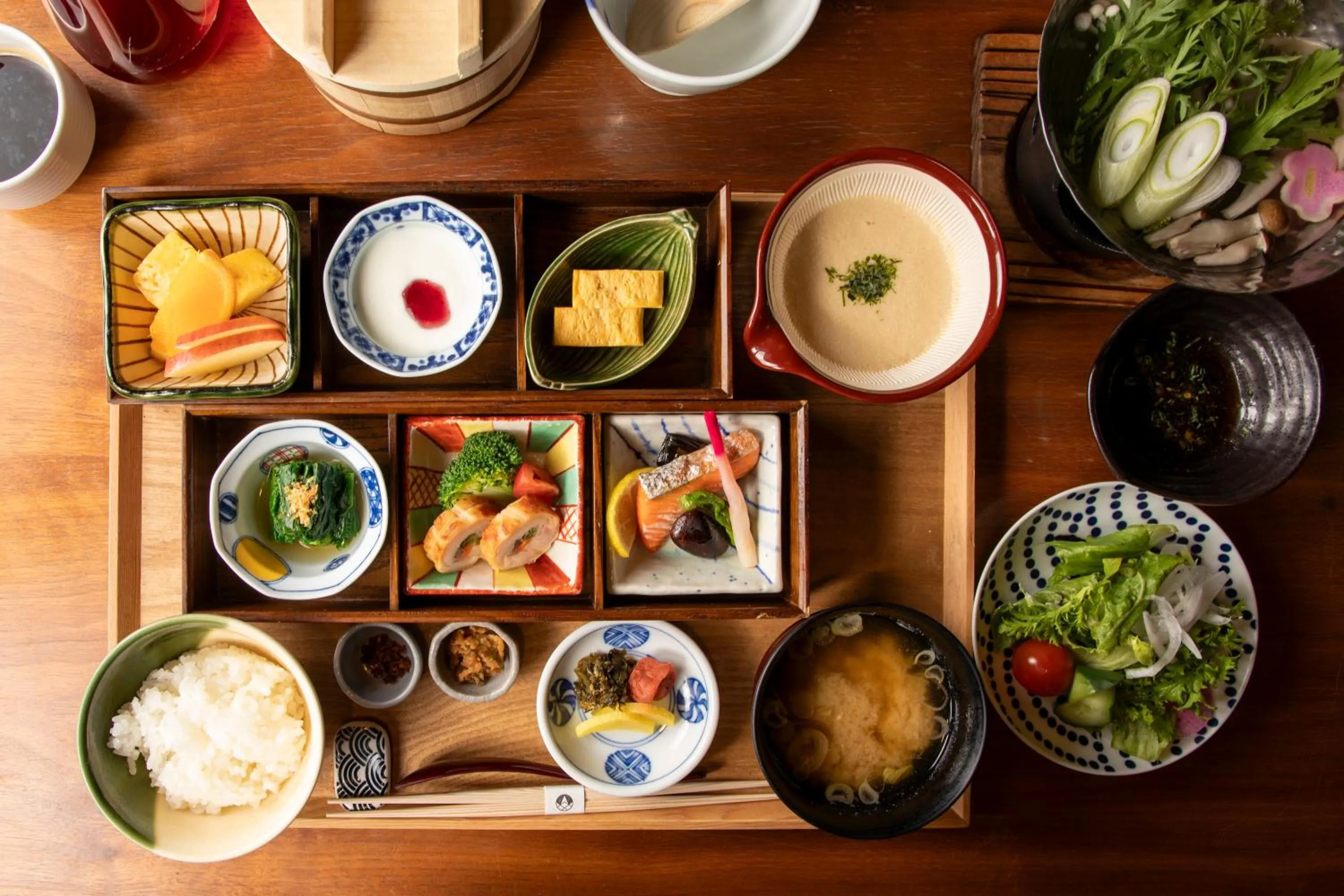 Buffet breakfast in Kutsukake Stay Naka-Karuizawa