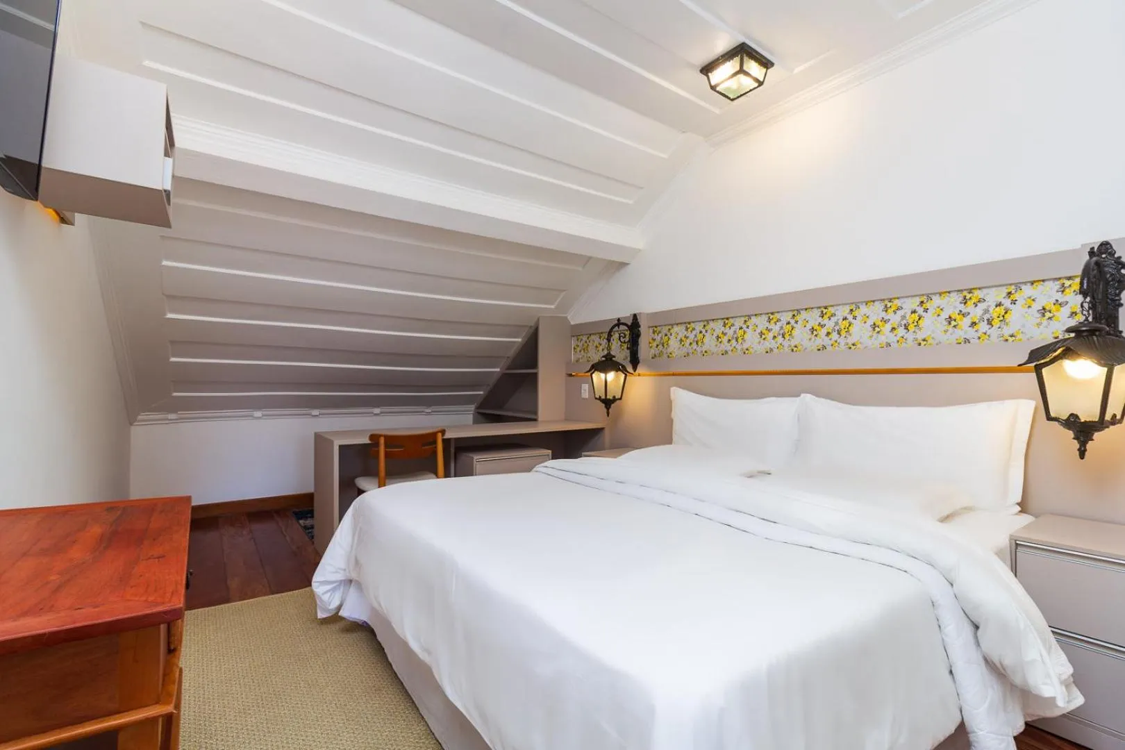 Bed in Pousada Aconchego