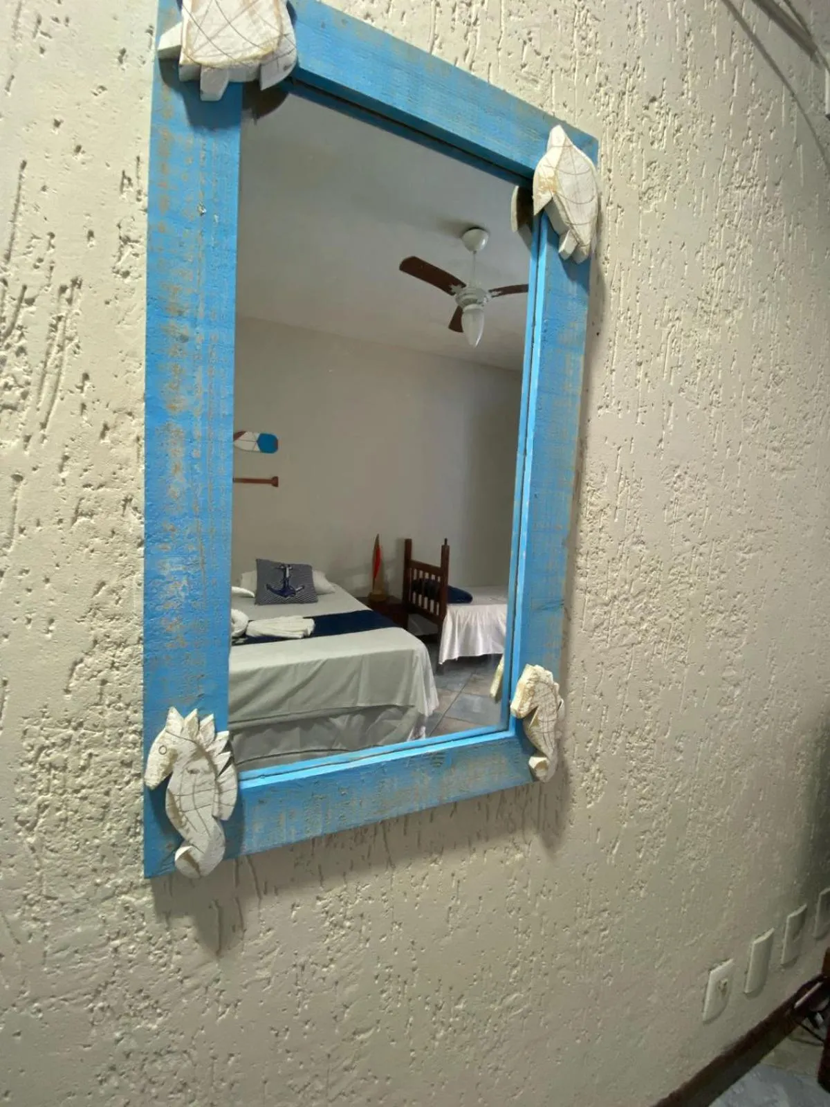 Bed in Pousada Aqui é Para-Ti