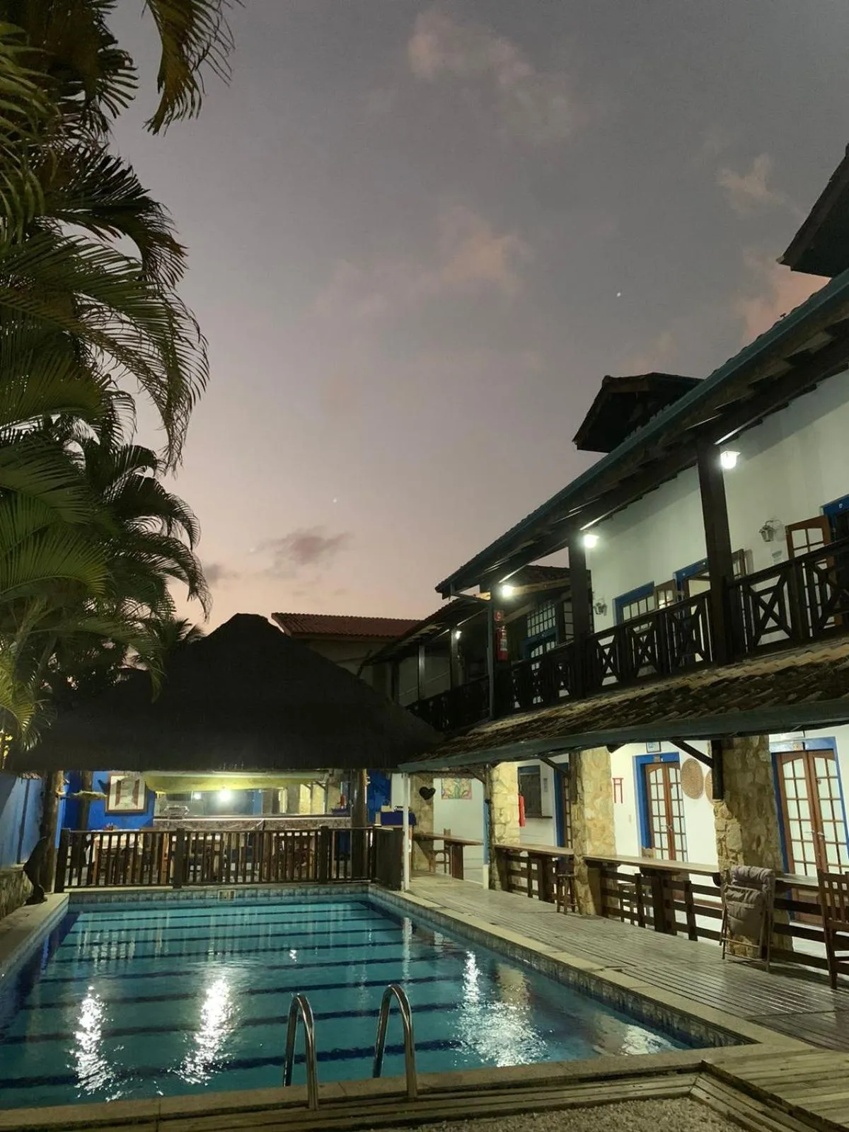 Pool view in Pousada Aqui é Para-Ti