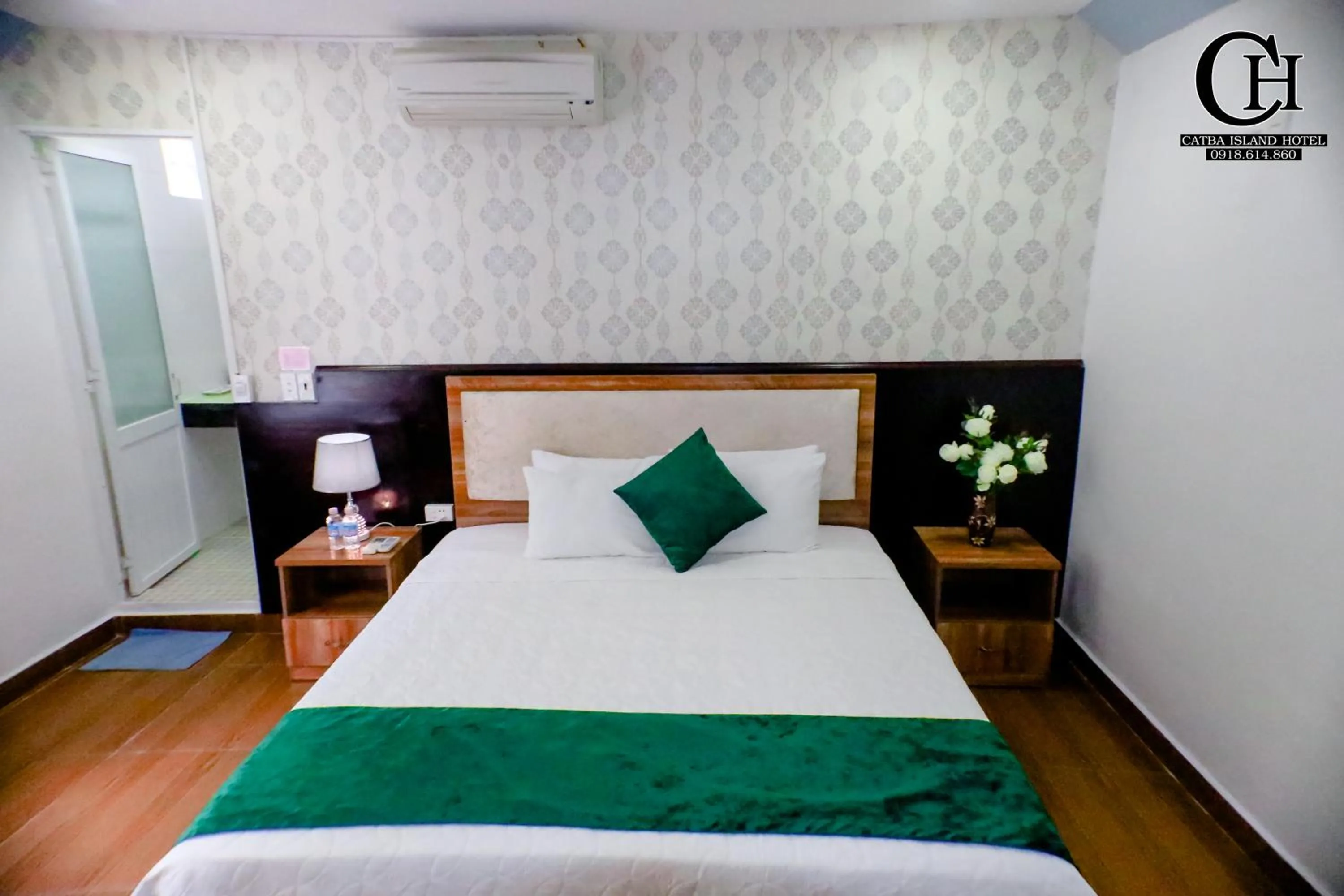 Bed in catba island hotel