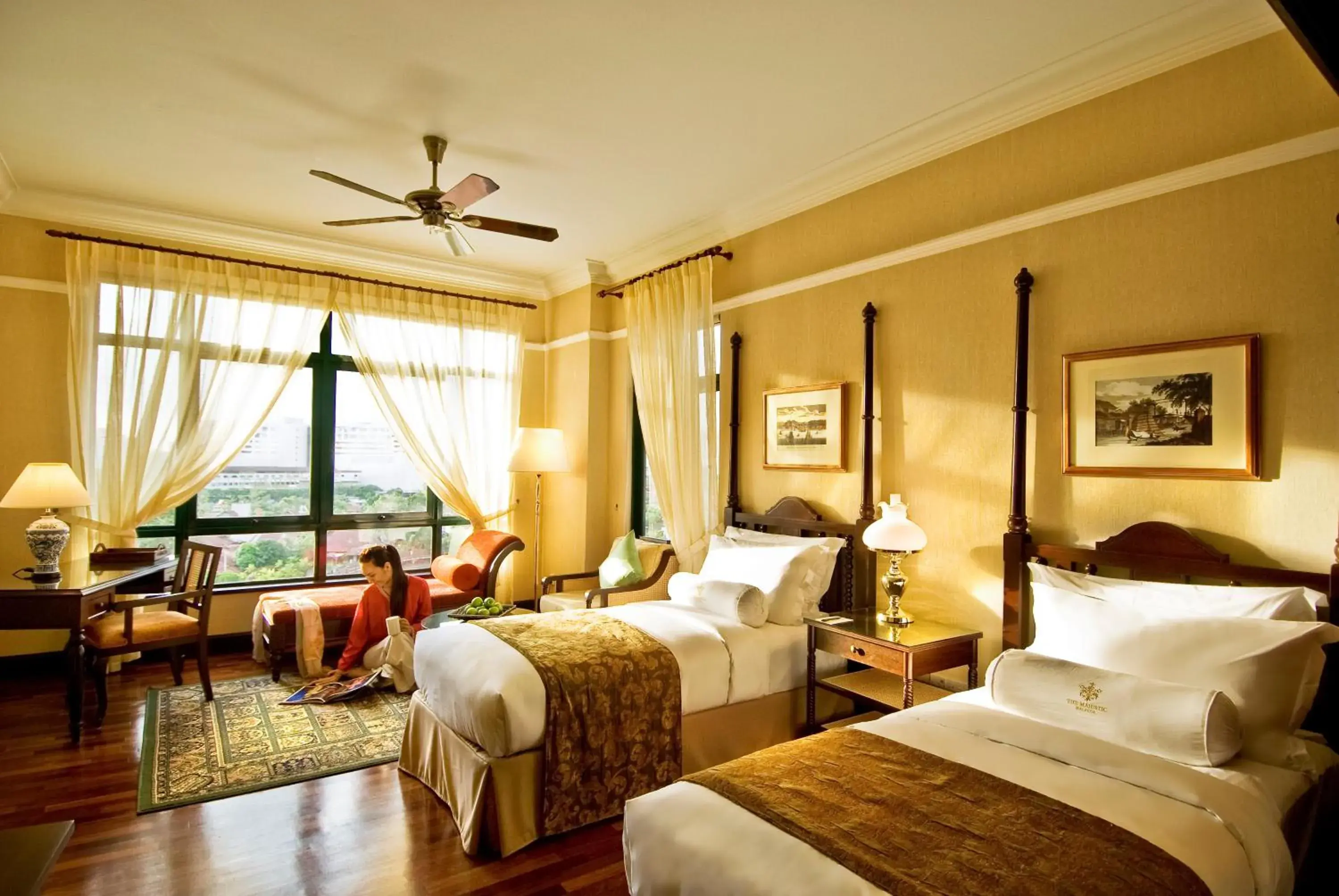 Photo of the whole room, Bed in The Majestic Malacca Hotel - Small Luxury Hotels of the World Photo of the whole room, Bed in The Majestic Malacca Hotel - Small Luxury Hotels of the World