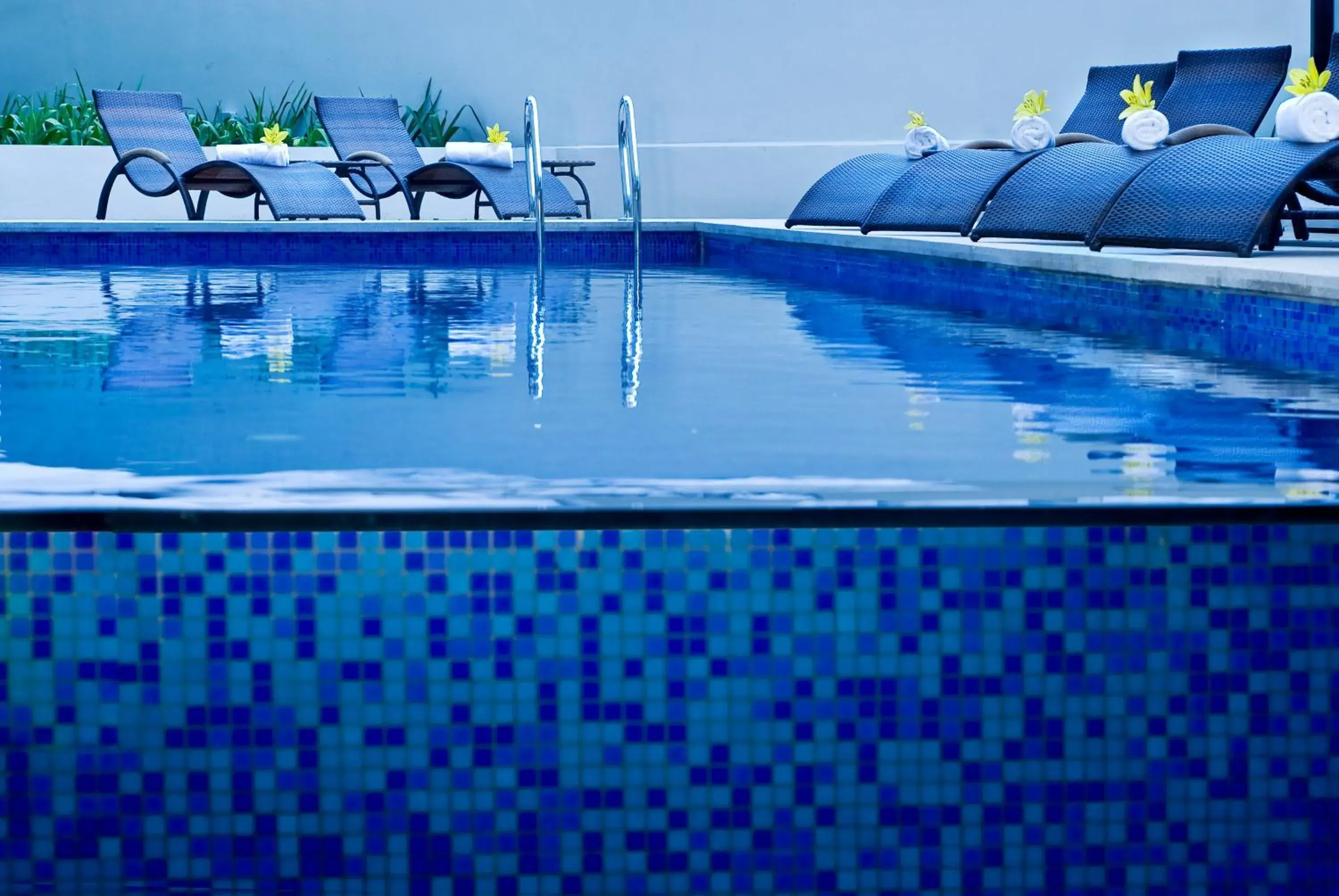 Swimming pool in The Majestic Malacca Hotel - Small Luxury Hotels of the World Swimming pool in The Majestic Malacca Hotel - Small Luxury Hotels of the World