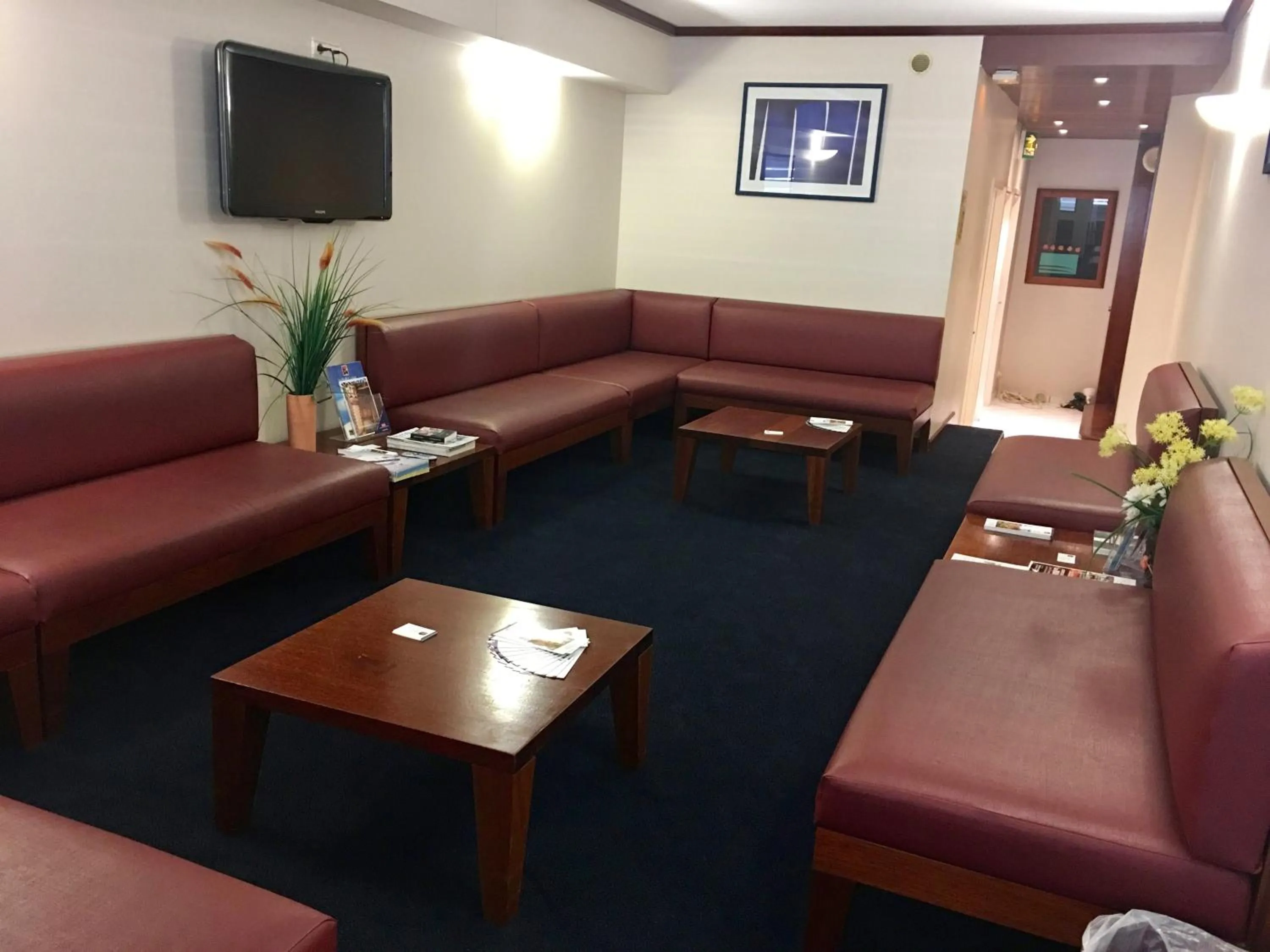 Communal lounge/ TV room in Hotel Le Paris