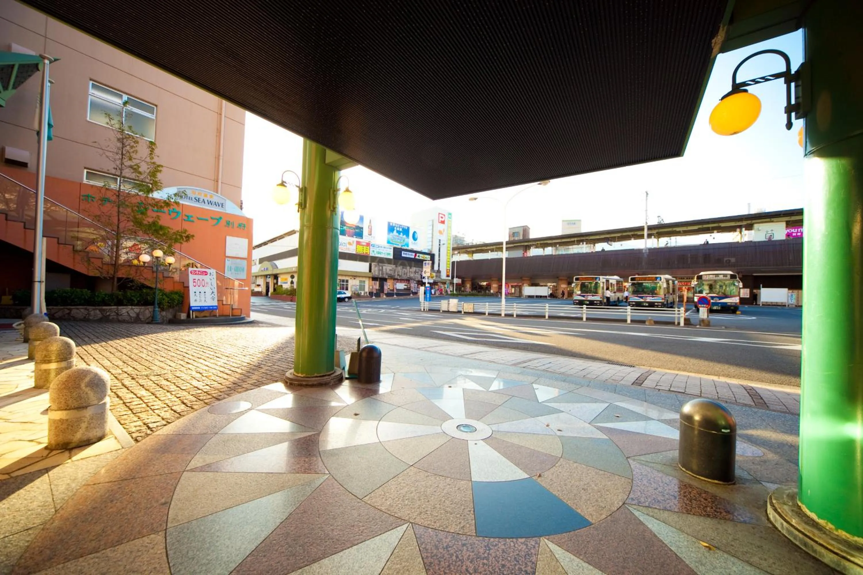 Facade/entrance in Hotel Seawave Beppu