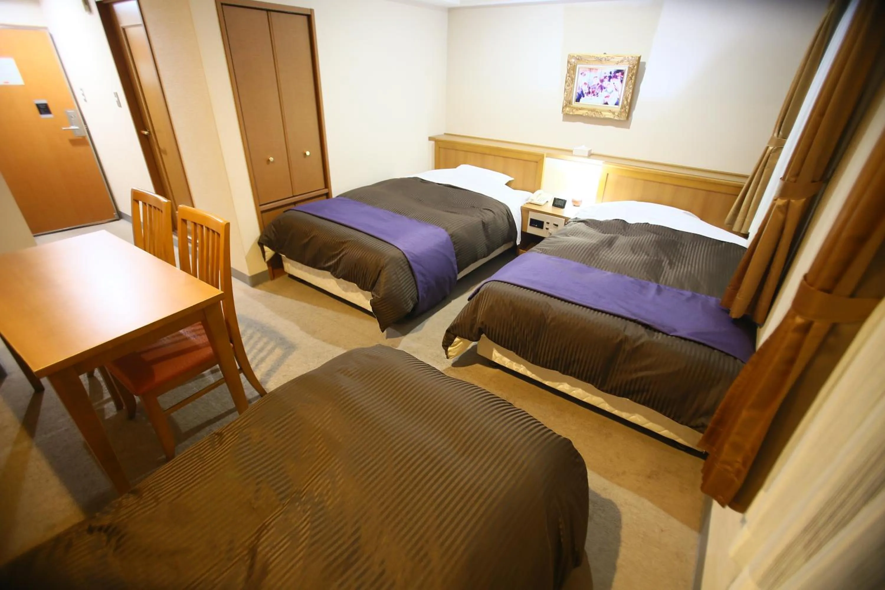 Bed in Hotel 1-2-3 Maebashi Mercury