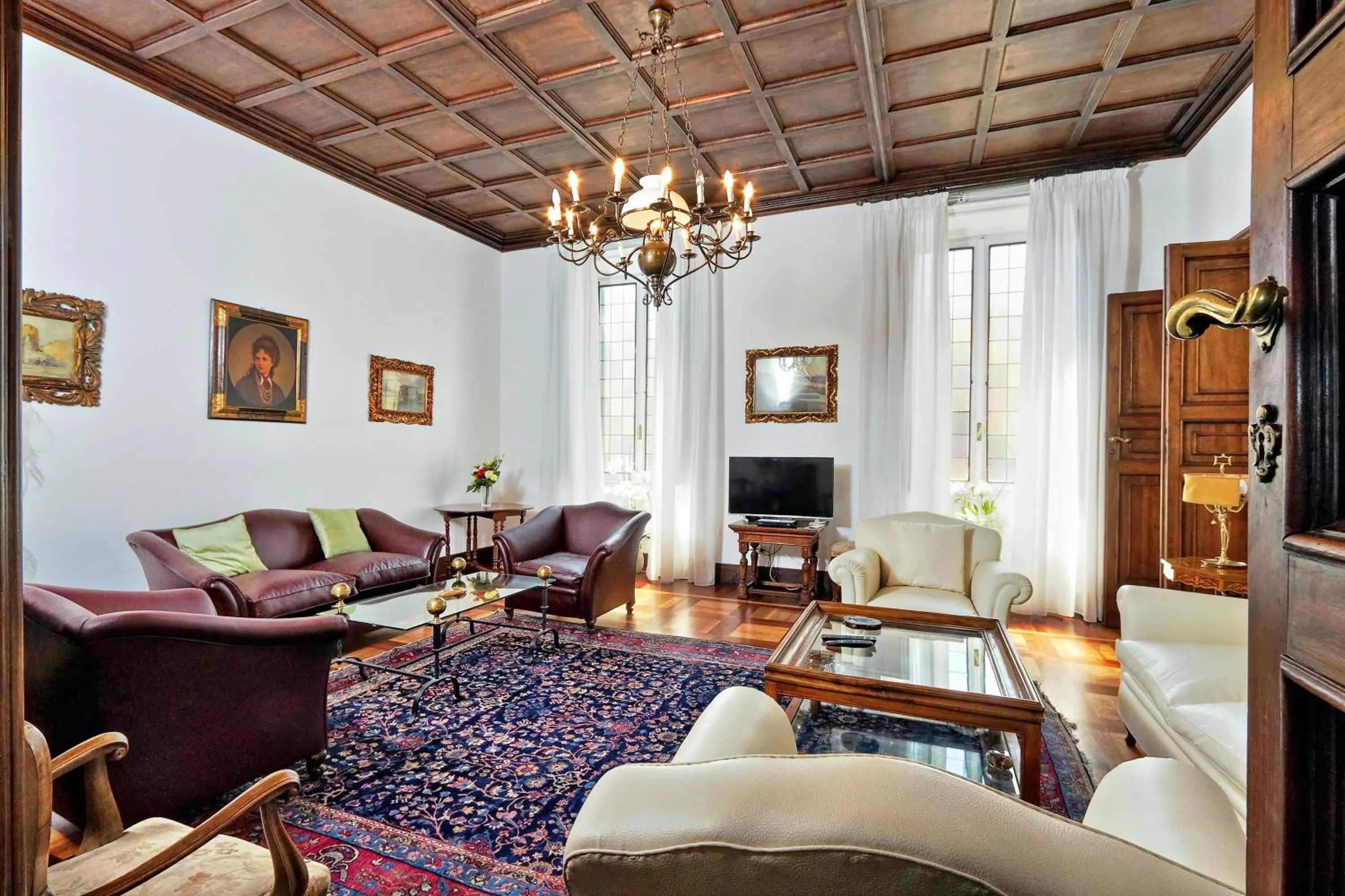 Living room in Prestigious Apartment Via Veneto