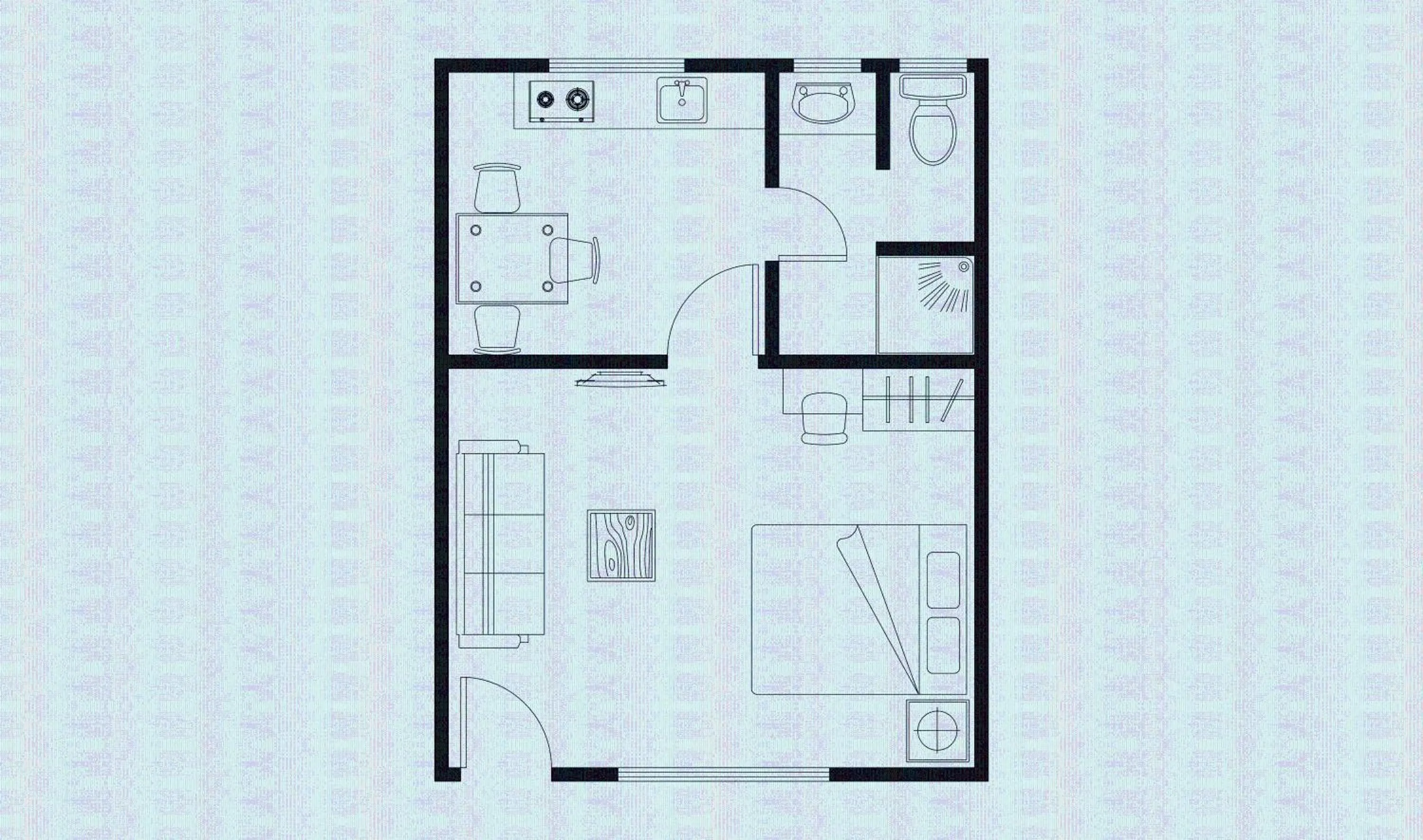 Floor plan in Tudor Motor Lodge