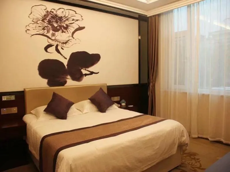 Bed in GreenTree Inn Shanxi Changzhi Lucheng Zhonghua Street Business Hotel