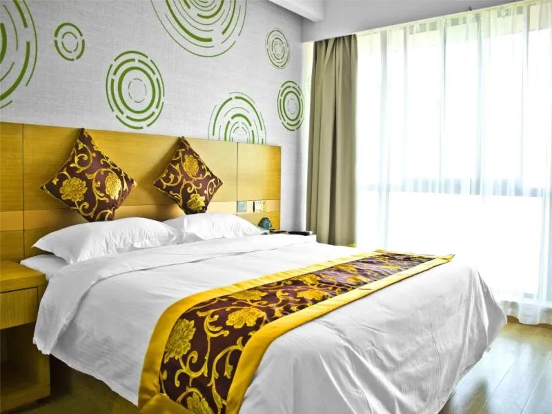 Bed in GreenTree Inn Jiangsu Wuxi Beitang District Xinsheng Express Hotel