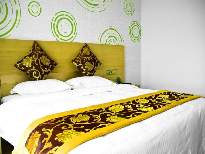 Bed in GreenTree Inn Jiangsu Wuxi Beitang District Xinsheng Express Hotel