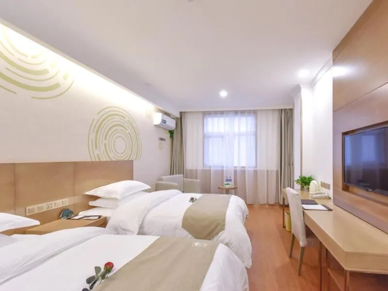 Bed in GreenTree Inn Henan Kaifeng Jinming District Jinming Square Little Song City Business Hotel