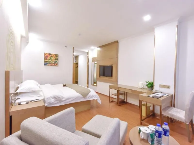 Bed in GreenTree Inn Henan Kaifeng Jinming District Jinming Square Little Song City Business Hotel