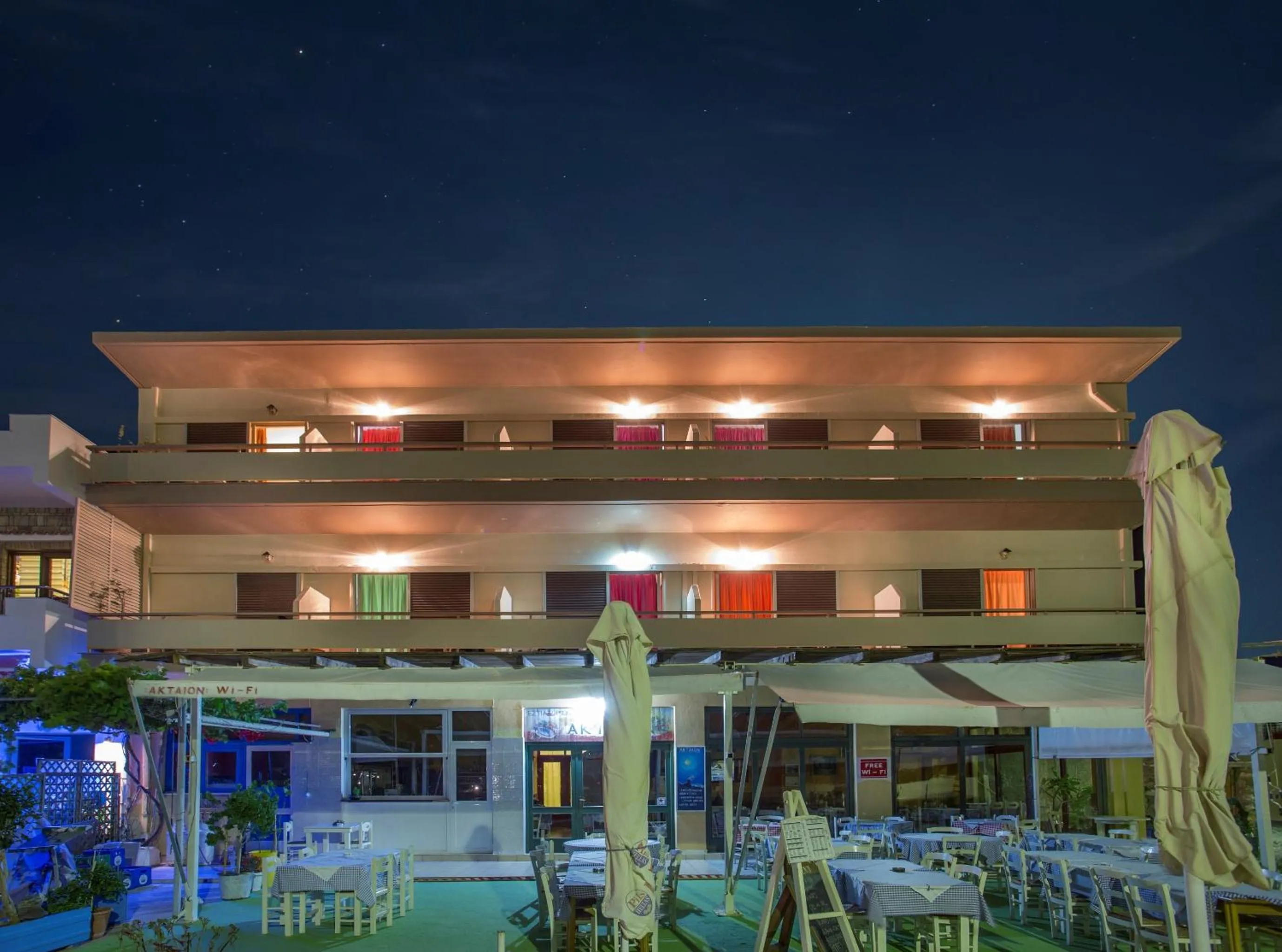 Facade/entrance in Aktaion Hotel