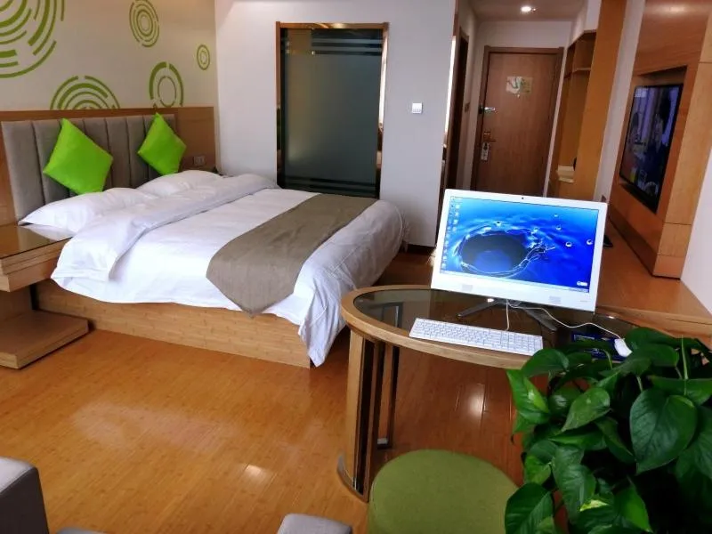 Property building, Bed in GreenTree Inn Hefei Feidong New District Huishang City Express Hotel