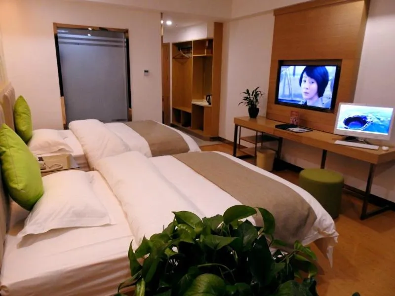 Property building, Bed in GreenTree Inn Hefei Feidong New District Huishang City Express Hotel