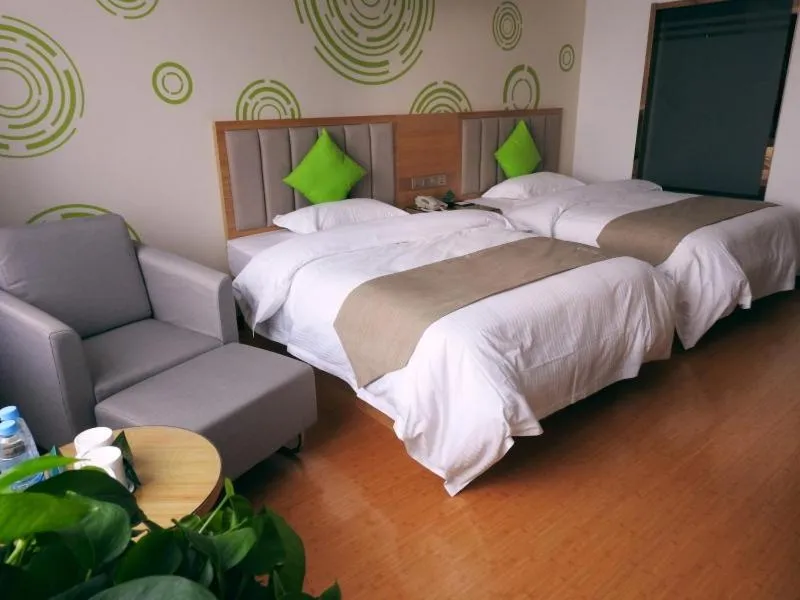 Property building, Bed in GreenTree Inn Hefei Feidong New District Huishang City Express Hotel