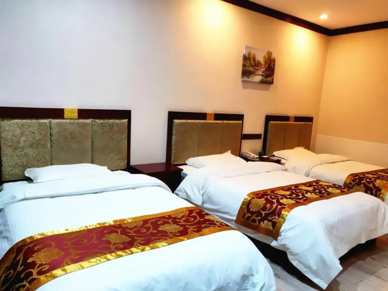 Bed in GreenTree Alliance Gansu Wuwei Commercial Pedestrian Street Hotel