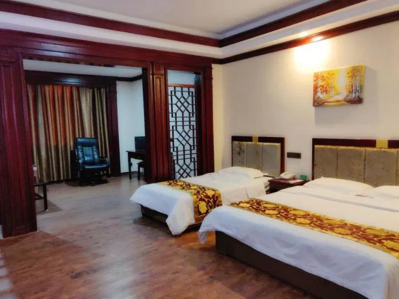 Bed in GreenTree Alliance Gansu Wuwei Commercial Pedestrian Street Hotel
