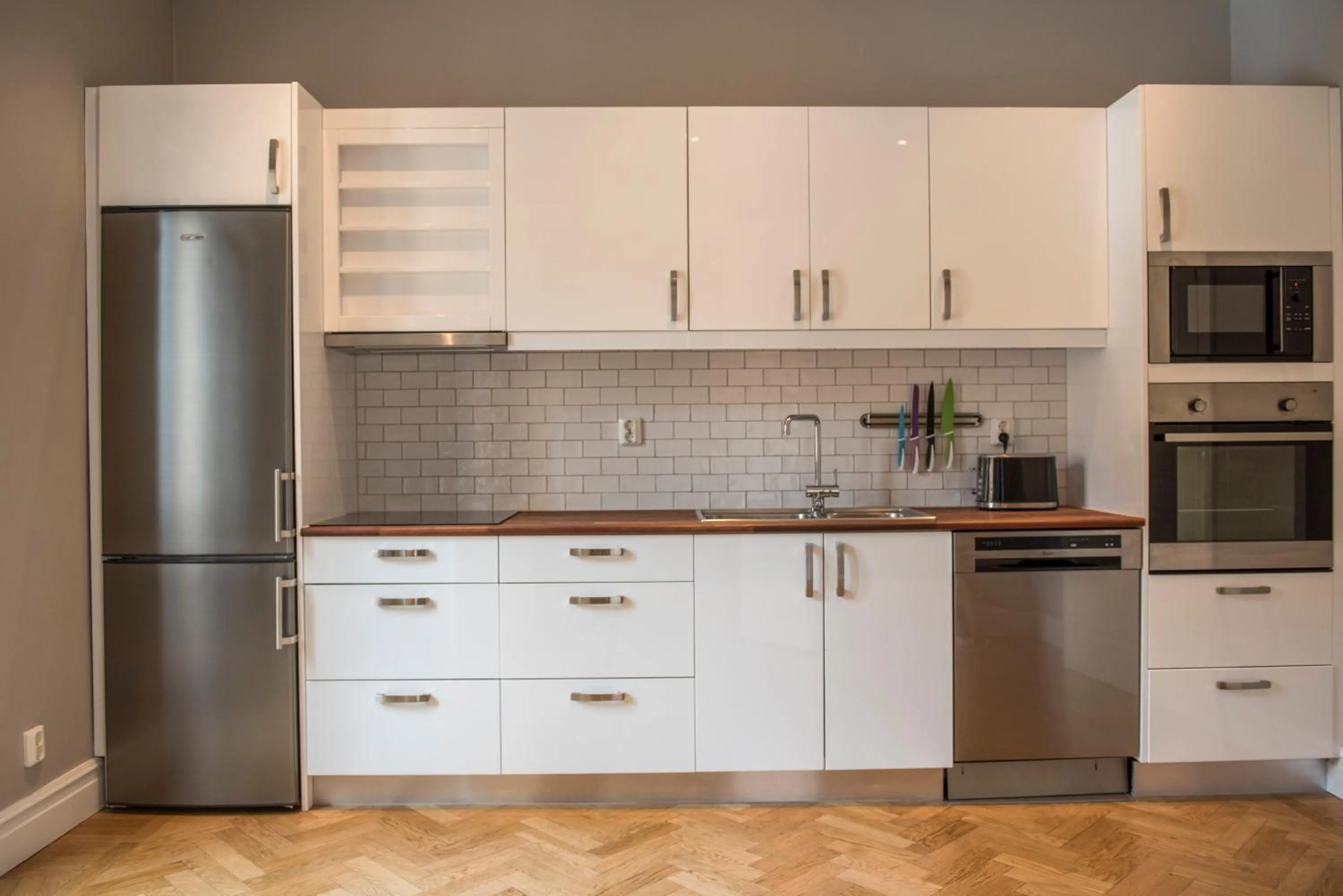 Kitchen or kitchenette in Donners Hotell