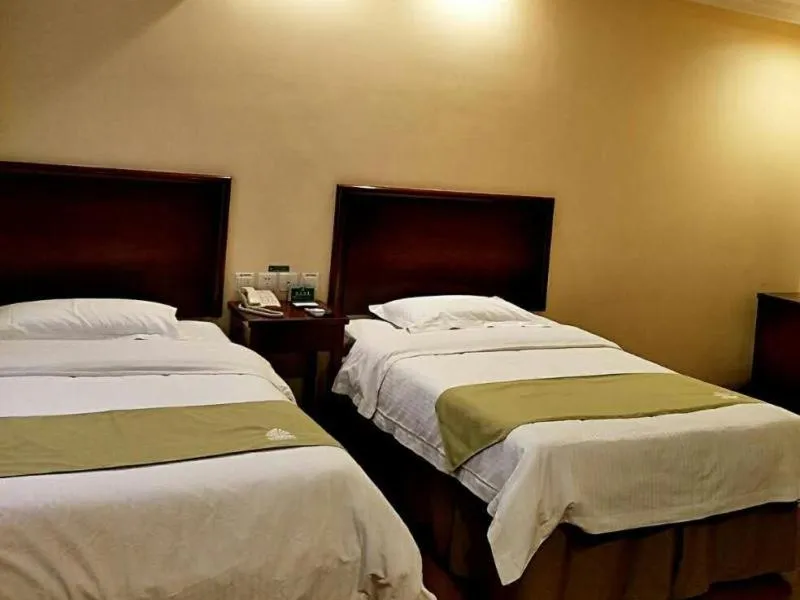 Bed in GreenTree Alliance Beijing Daxing District Jiugong Town Jiugong Subway Station Hotel