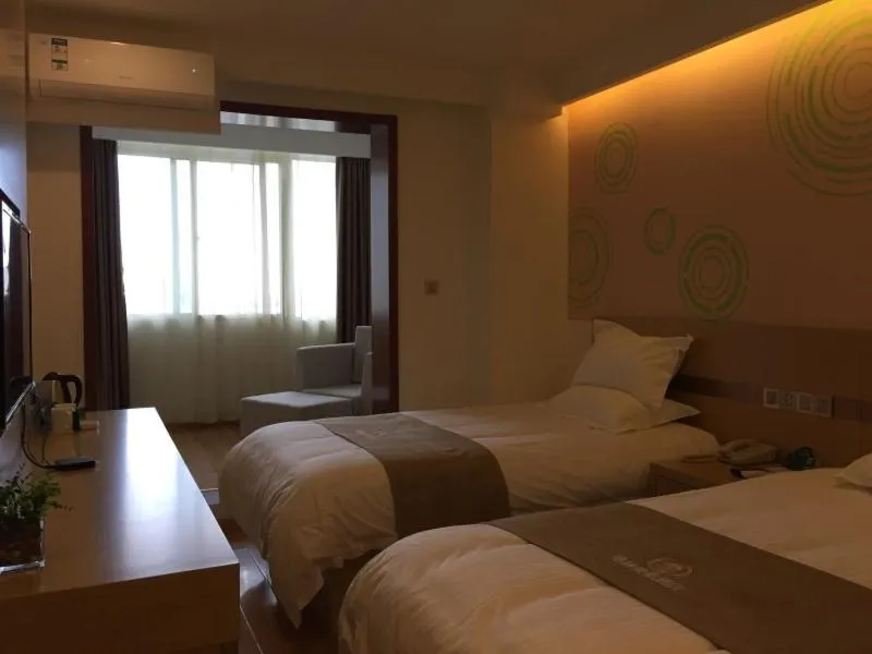 Bed in GreenTree Inn Xi'an Railway Station Airport Bus Wulukou Subway Station Business Hotel