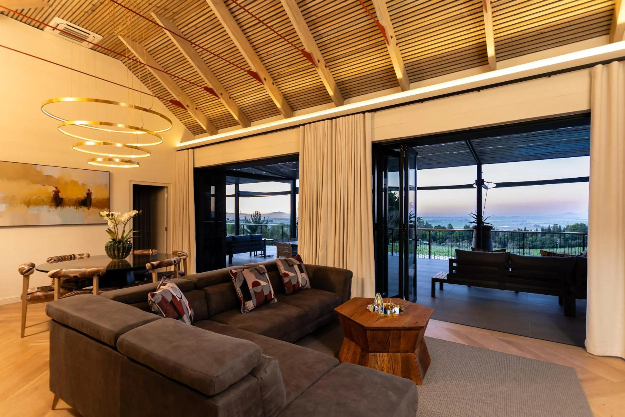 Patio in Kunjani Villas & Wines