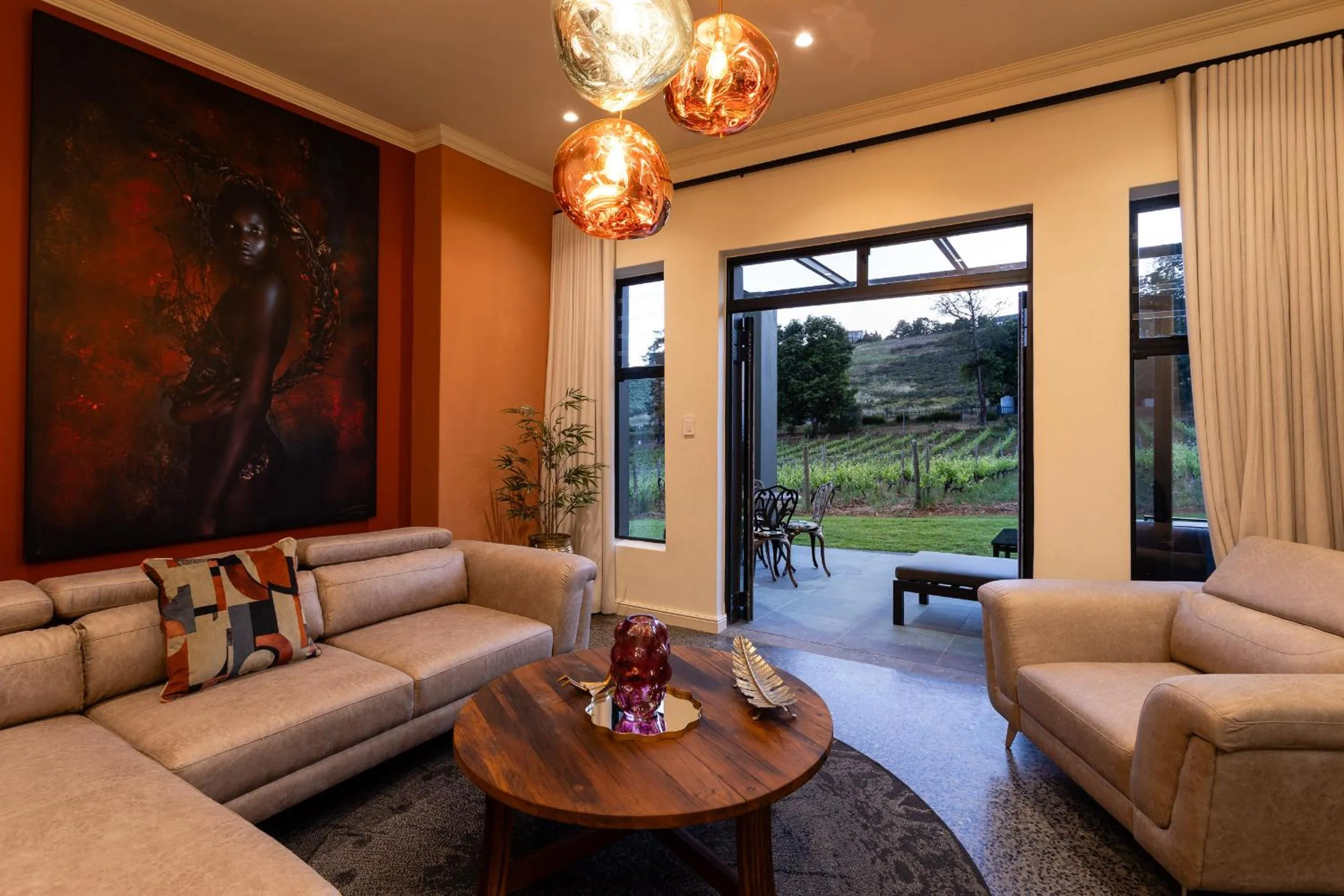 Patio in Kunjani Villas & Wines