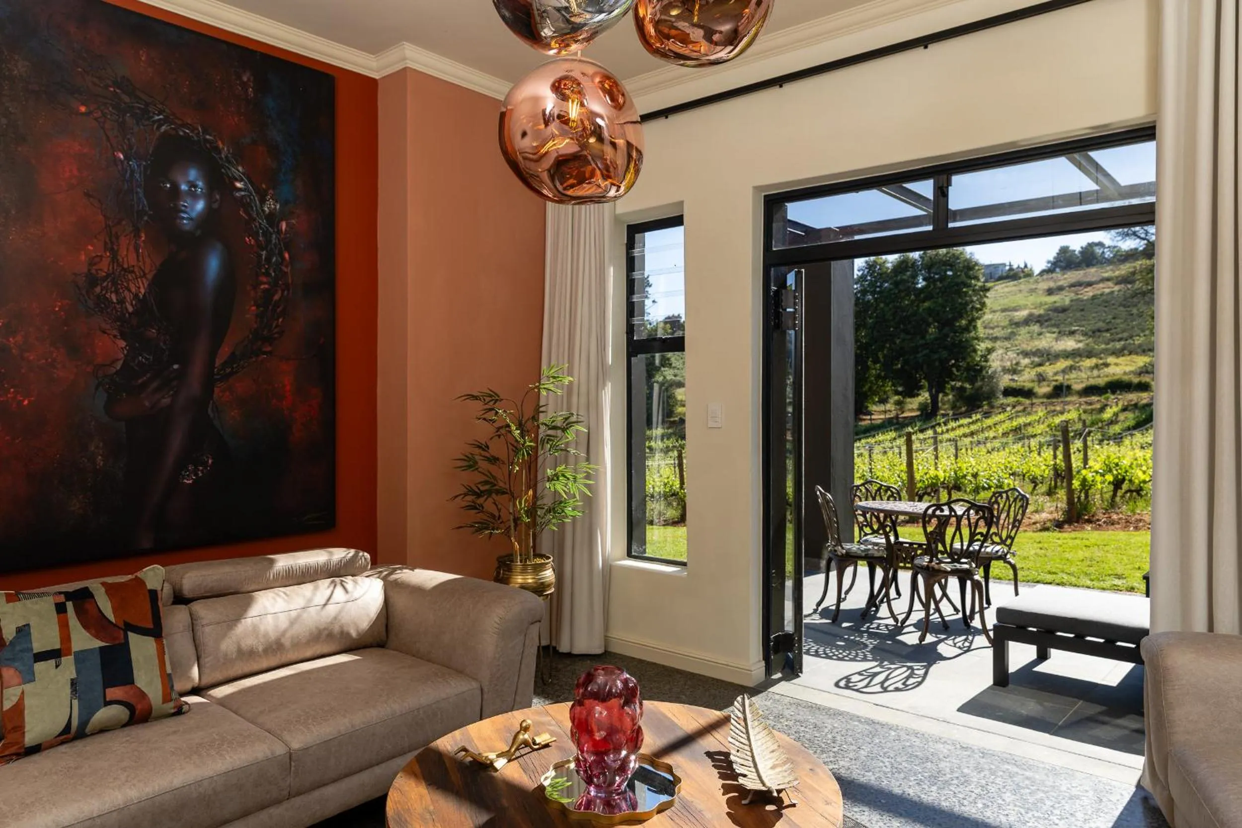 Patio in Kunjani Villas & Wines