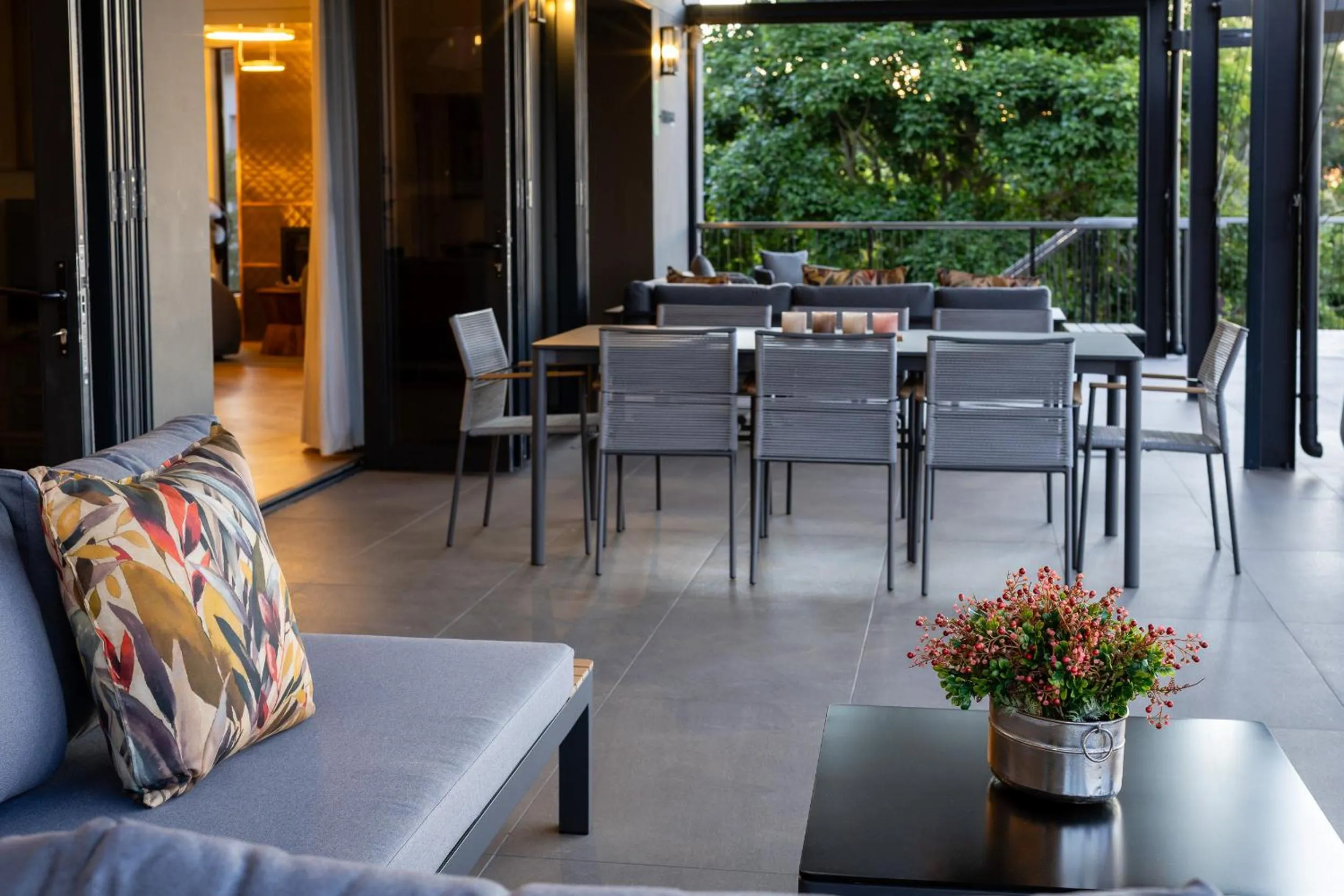 Patio in Kunjani Villas & Wines