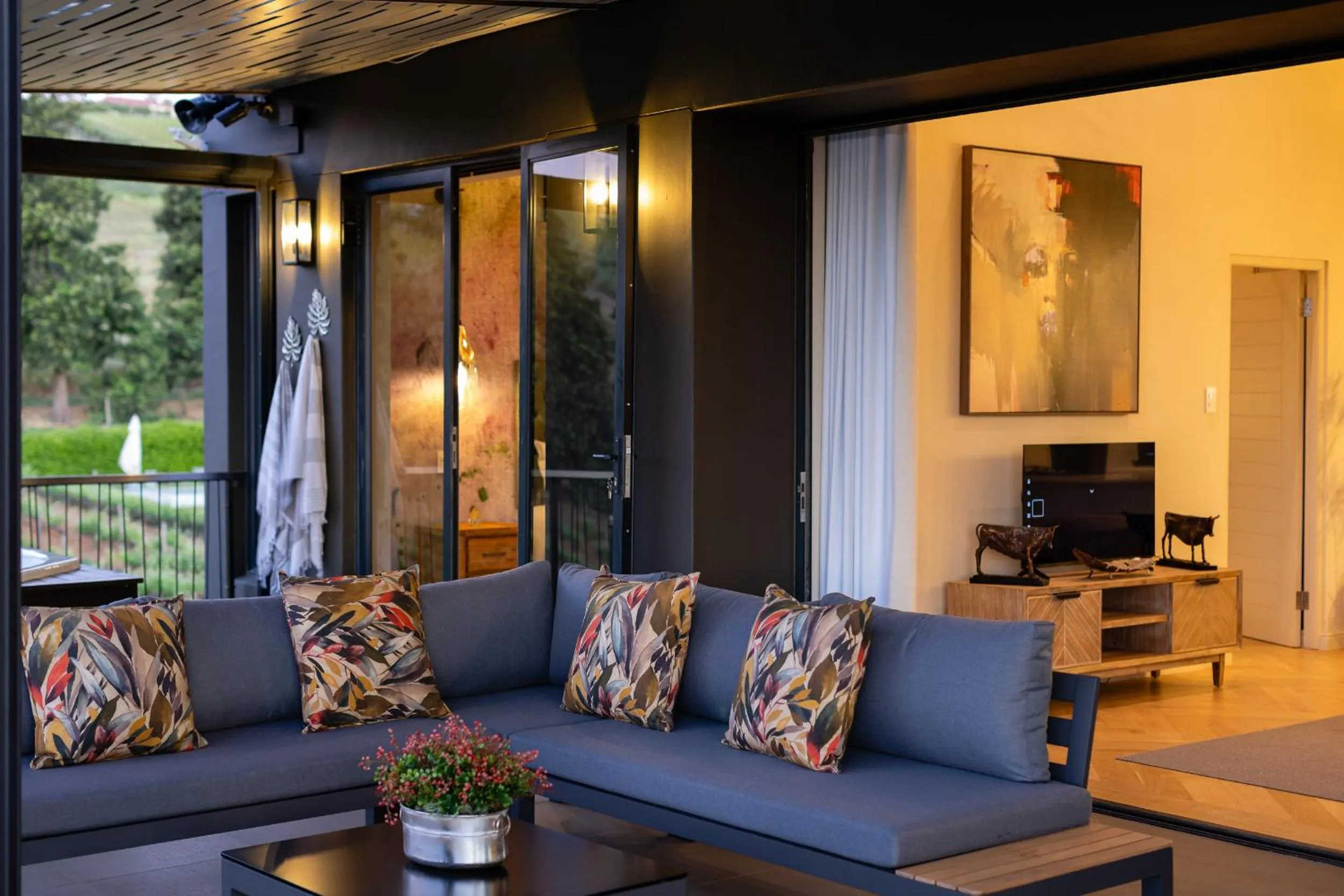Patio in Kunjani Villas & Wines
