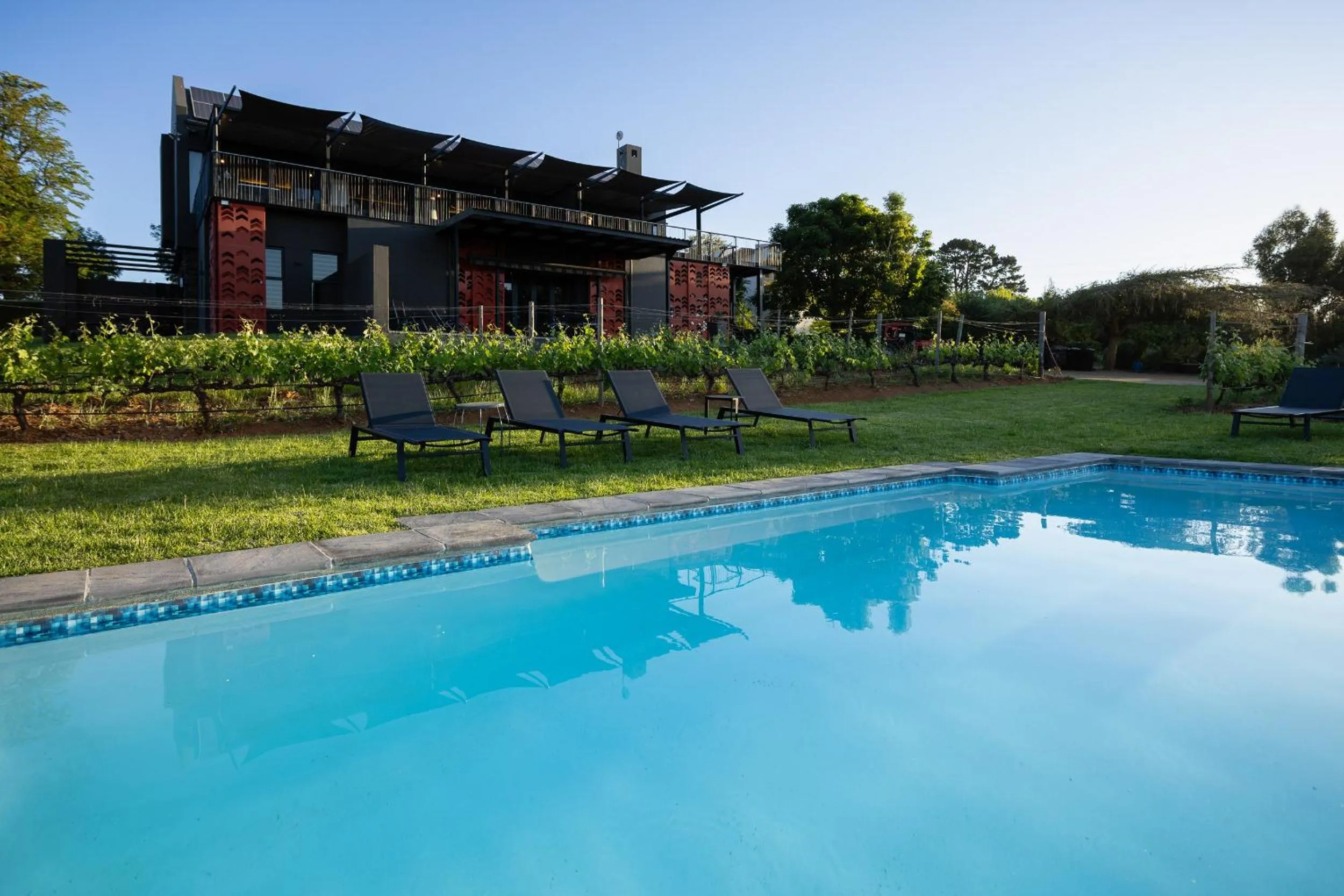 Pool view in Kunjani Villas & Wines