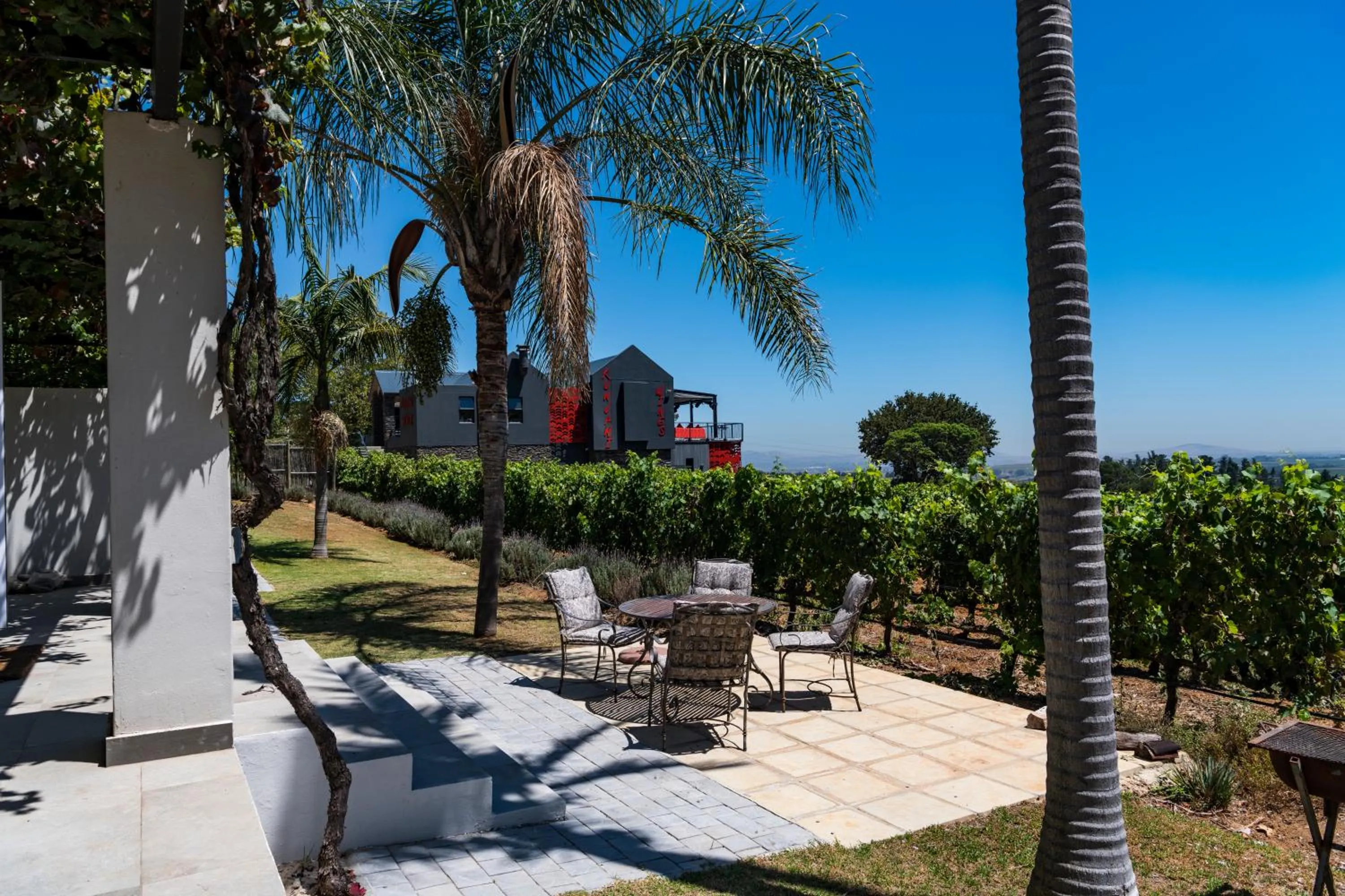 Patio in Kunjani Villas & Wines