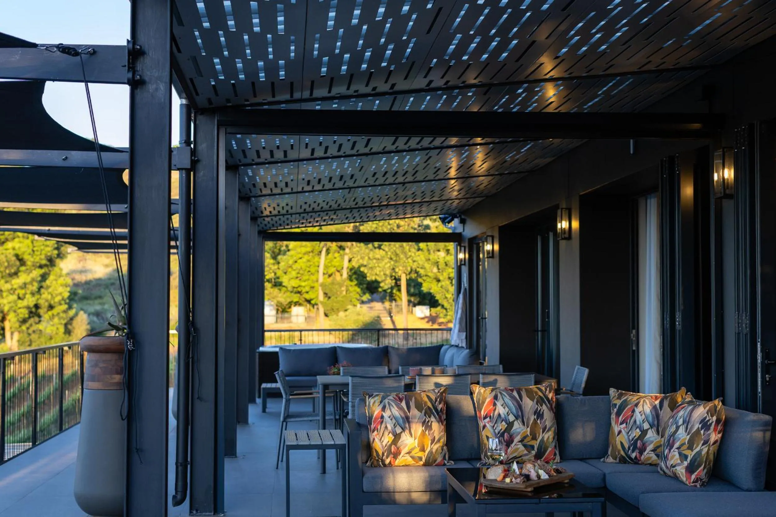 Patio in Kunjani Villas & Wines