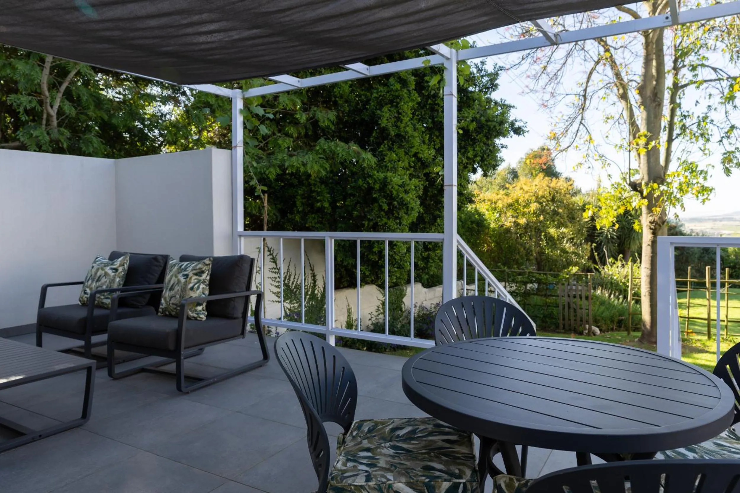 Patio in Kunjani Villas & Wines