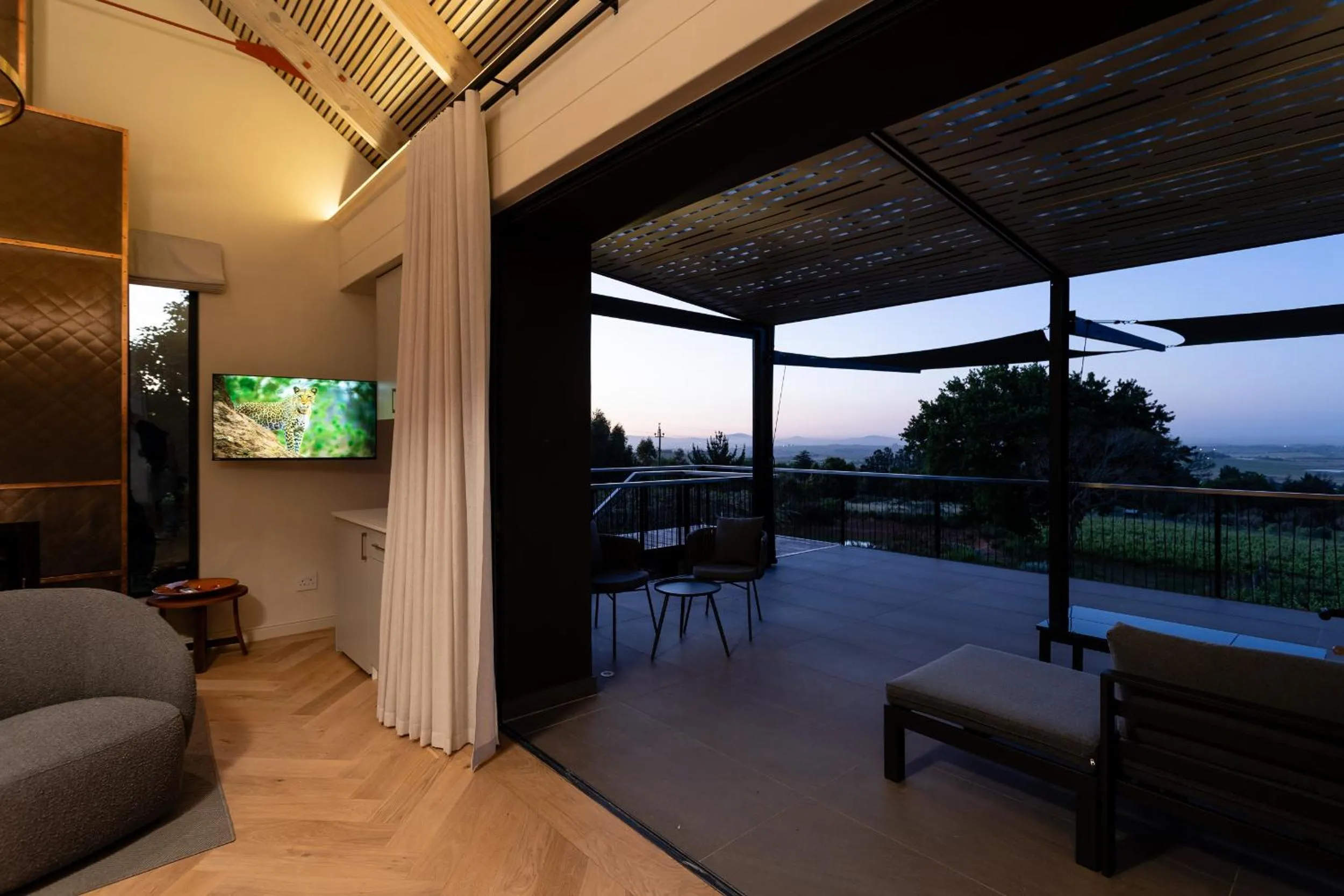 Patio in Kunjani Villas & Wines