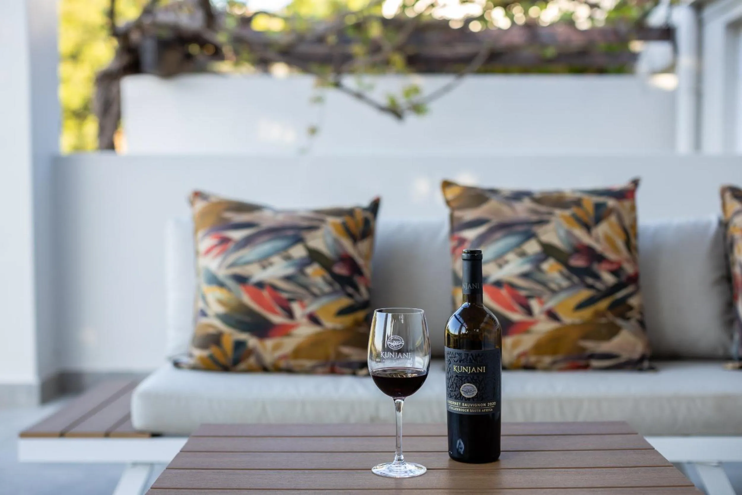 Patio in Kunjani Villas & Wines