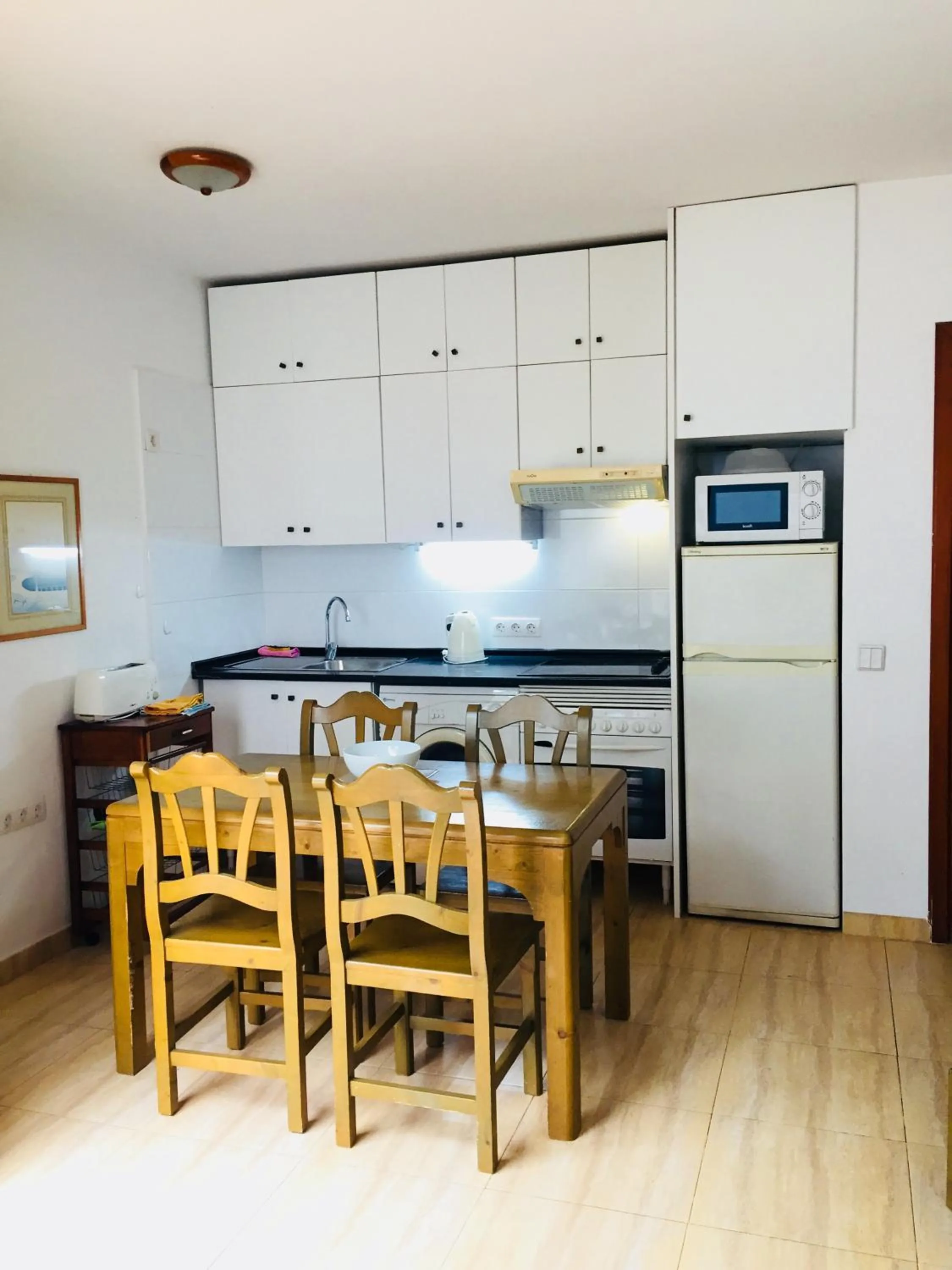 Kitchen or kitchenette in Apartamentos Maribel
