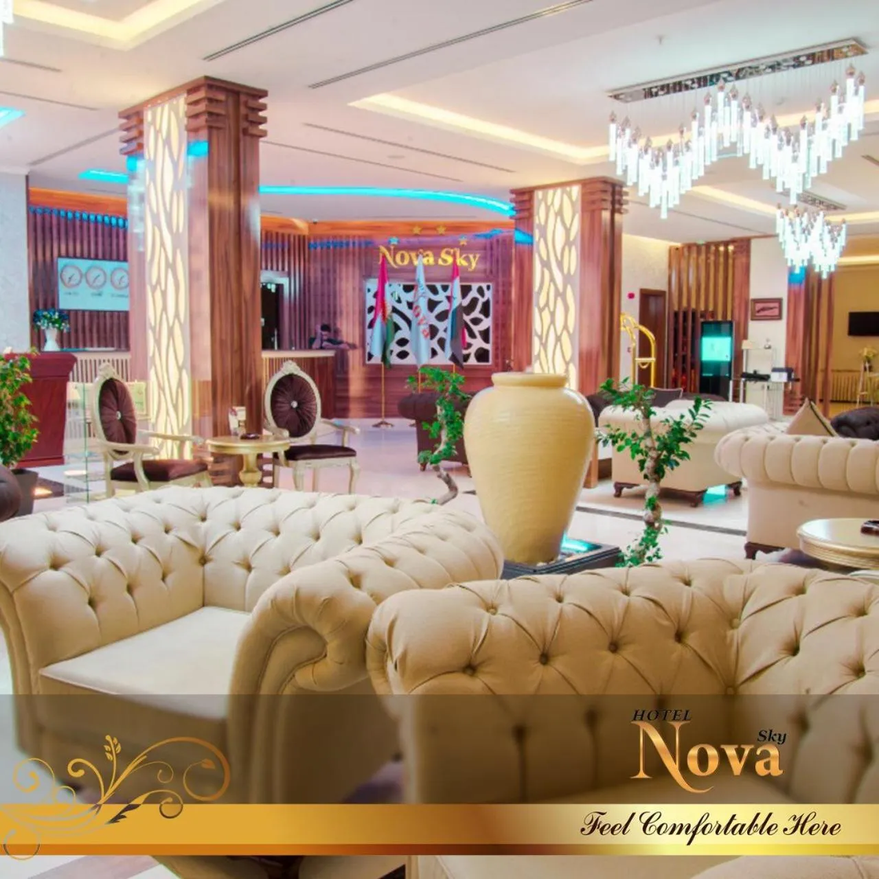 Lobby or reception in Nova Sky Hotel